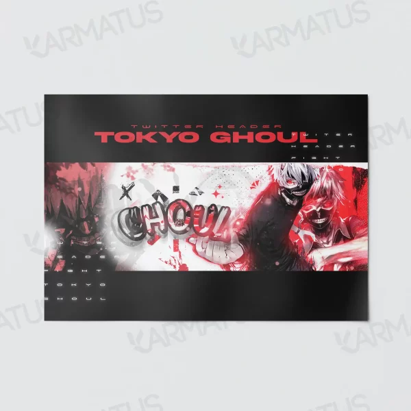 پوستر طرح انیمه توکیو غول Tokyo Ghoul