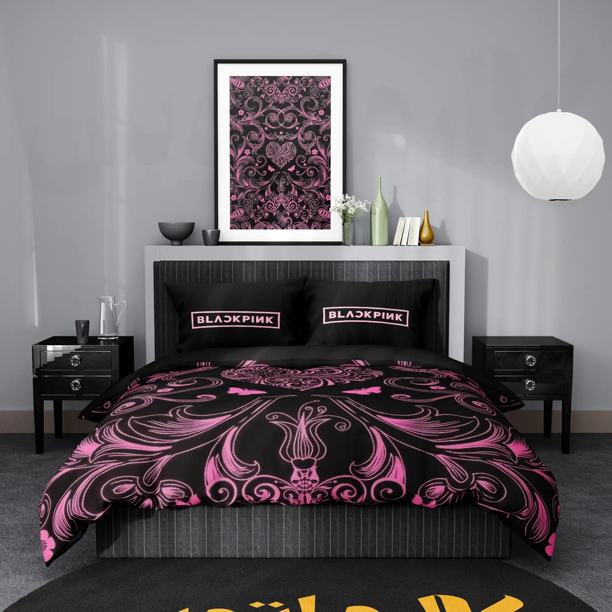 روتختی طرح بلک پینک Black Pink کد 2 5,900,000 تومان &Ndash; کارماتوس روتختی طرح بلک پینک Black Pink یک و دو نفره - کارماتوس