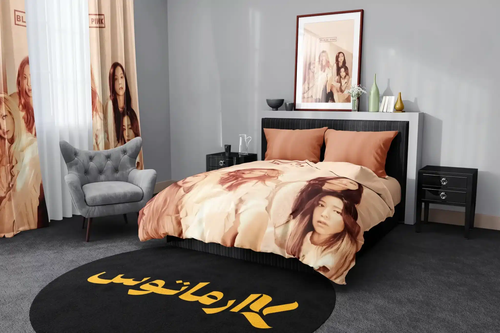 روتختی طرح بلک پینک Black Pink کد 8 5,900,000 تومان &Ndash; کارماتوس روتختی طرح بلک پینک Black Pink یک و دو نفره - کارماتوس