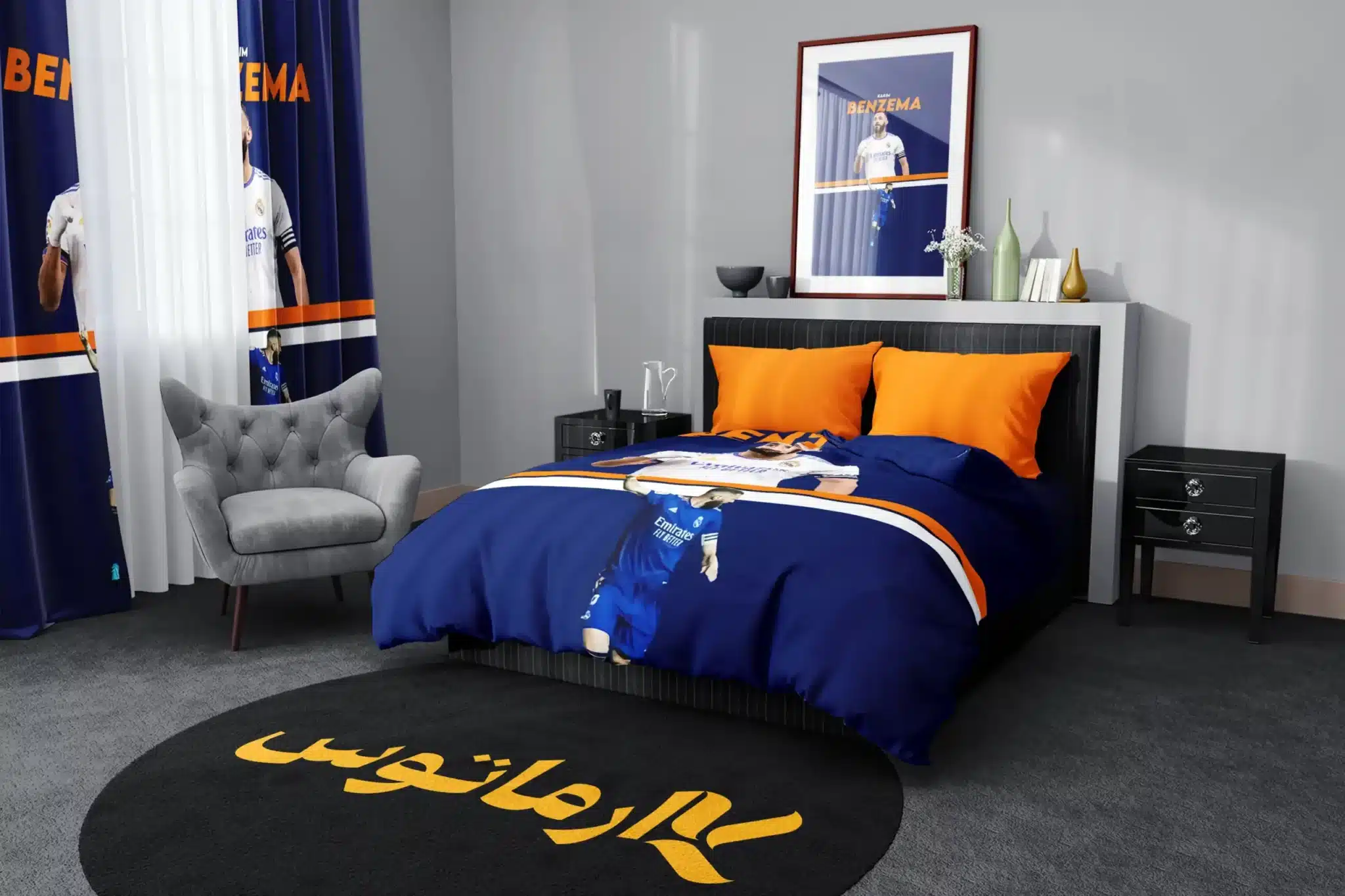 روتختی طرح کریم بنزما Karim Benzema کد 2 5,900,000 تومان &Ndash; کارماتوس روتختی طرح کریم بنزما Karim Benzema یک و دو نفره - کارماتوس