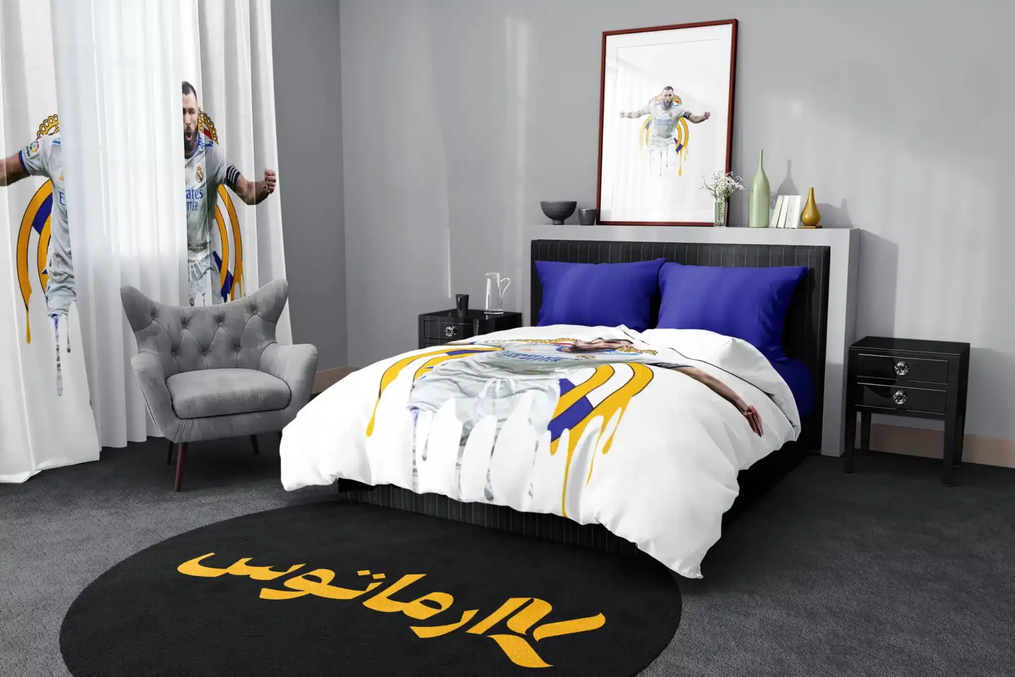 روتختی طرح کریم بنزما Karim Benzema کد 3 5,900,000 تومان &Ndash; کارماتوس روتختی طرح کریم بنزما Karim Benzema یک و دو نفره - کارماتوس