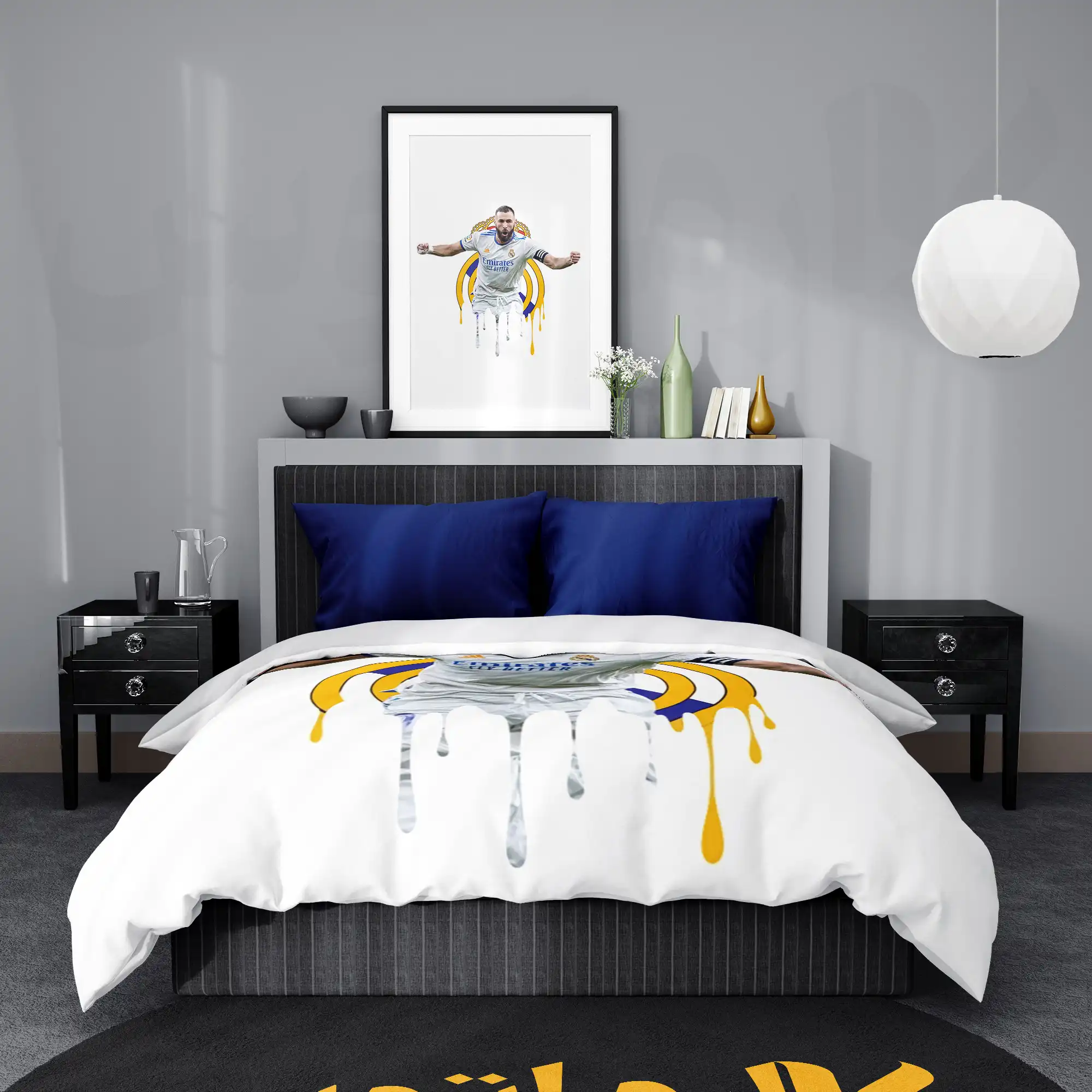 روتختی طرح کریم بنزما Karim Benzema کد 3 5,900,000 تومان &Ndash; کارماتوس روتختی طرح کریم بنزما Karim Benzema یک و دو نفره - کارماتوس