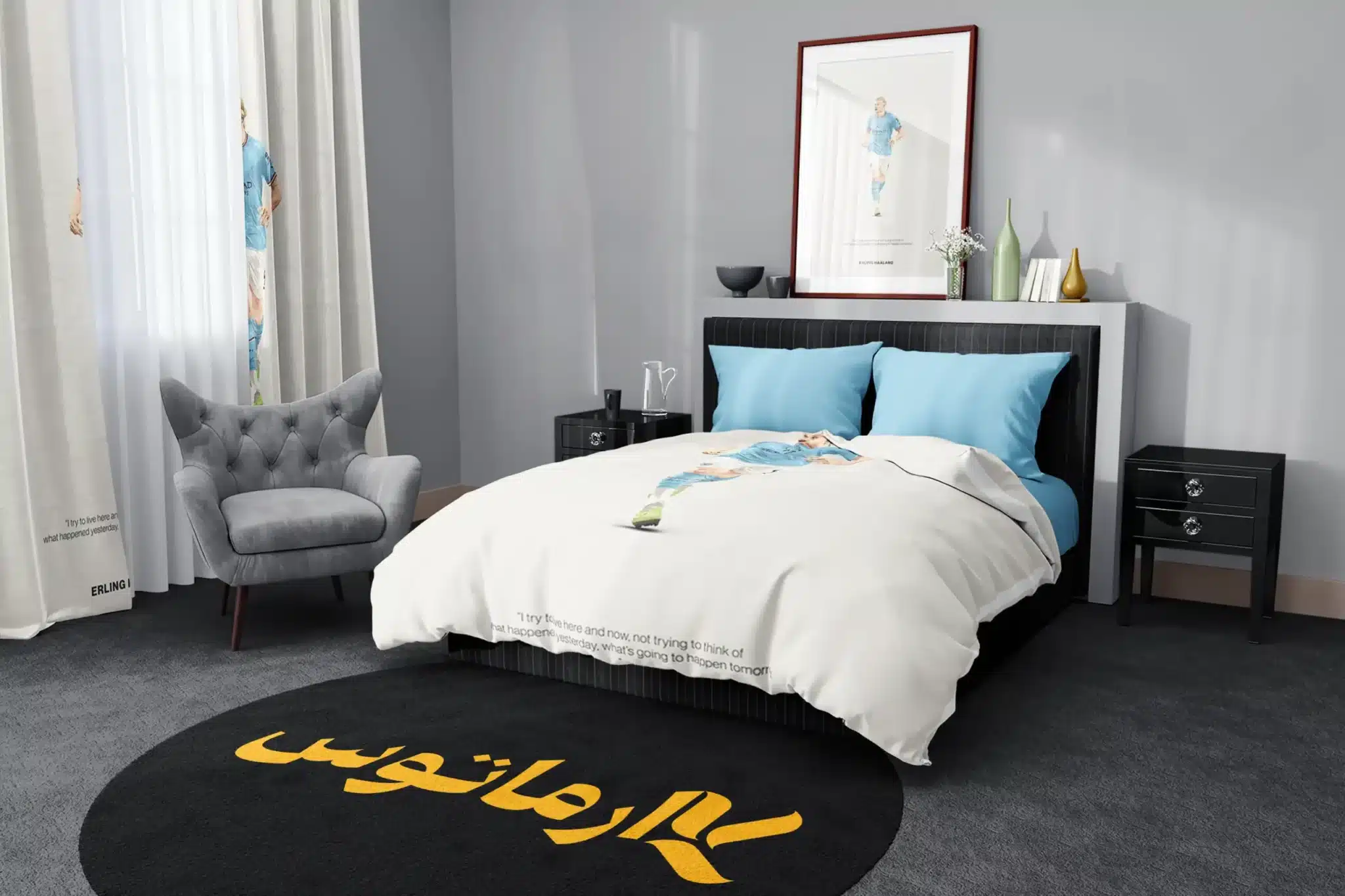 روتختی طرح ارلینگ هالند Erling Haaland کد 2 5,900,000 تومان &Ndash; کارماتوس روتختی طرح ارلینگ هالند Erling Haaland یک و دو نفره - کارماتوس