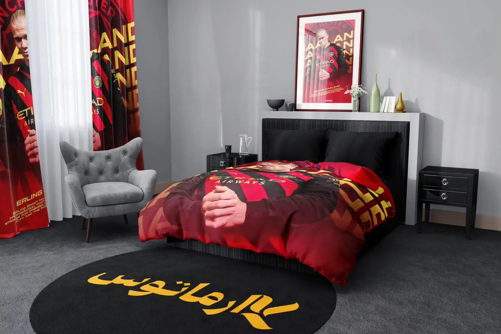 روتختی طرح ارلینگ هالند Erling Haaland کد 3 5,900,000 تومان &Ndash; کارماتوس روتختی طرح ارلینگ هالند Erling Haaland یک و دو نفره - کارماتوس