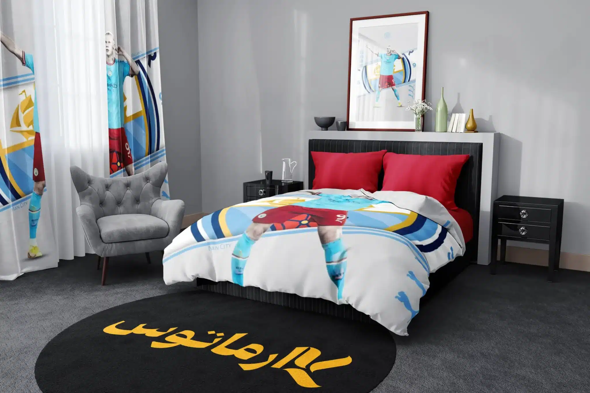 روتختی طرح ارلینگ هالند Erling Haaland کد 6 5,900,000 تومان &Ndash; کارماتوس روتختی طرح ارلینگ هالند Erling Haaland یک و دو نفره - کارماتوس