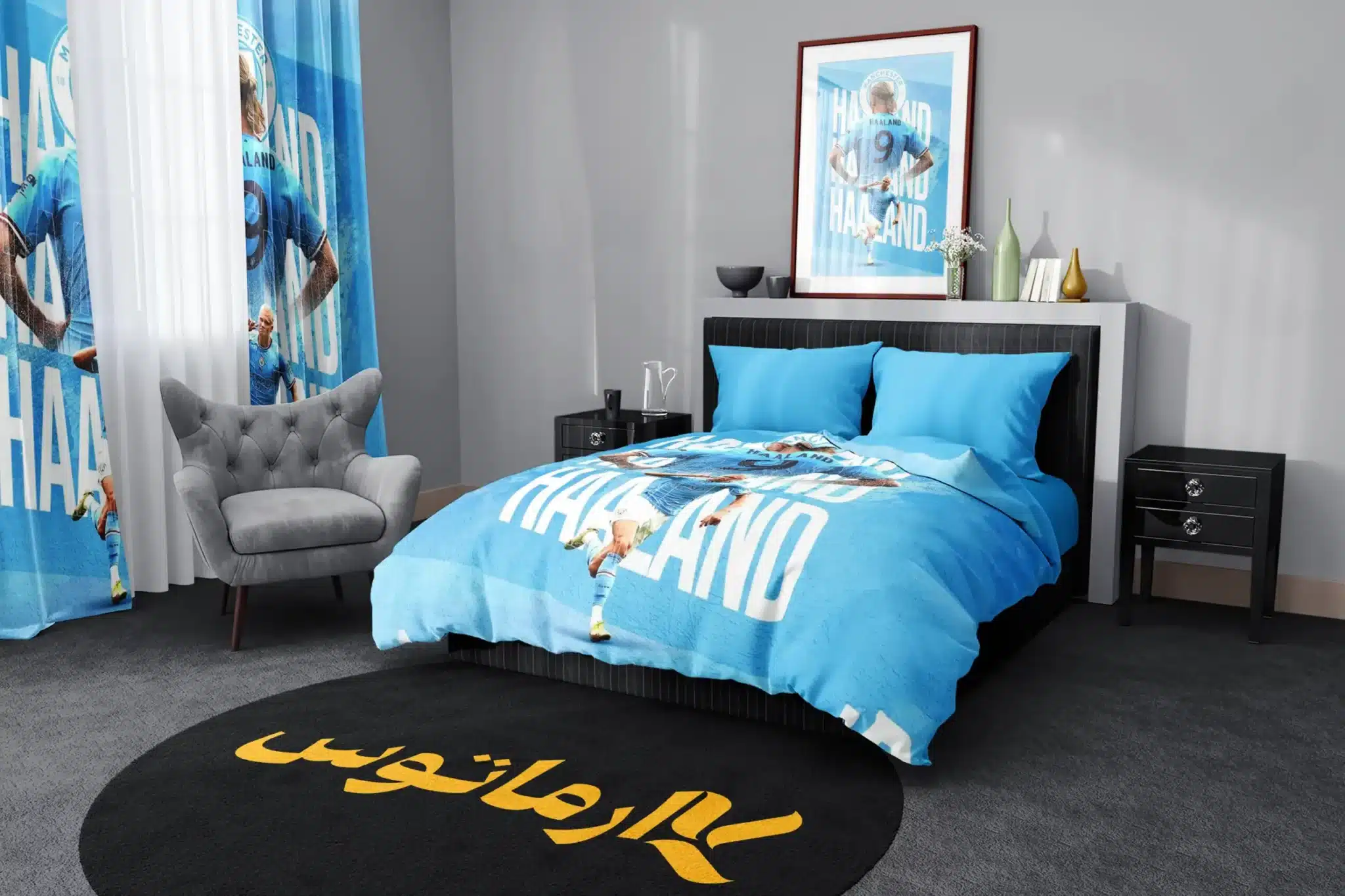 روتختی طرح ارلینگ هالند Erling Haaland کد 8 5,900,000 تومان &Ndash; کارماتوس روتختی طرح ارلینگ هالند Erling Haaland یک و دو نفره - کارماتوس