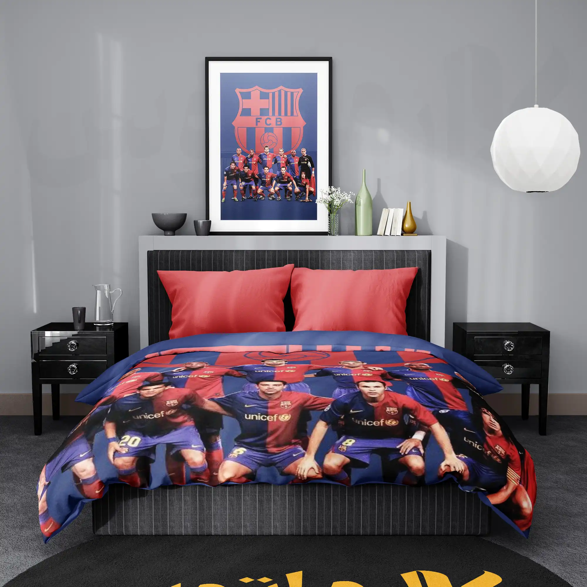 روتختی طرح باشگاه بارسلونا Fc Barcelona کد 6 5,900,000 تومان &Ndash; کارماتوس روتختی طرح باشگاه بارسلونا Barcelona یک و دو نفره - کارماتوس