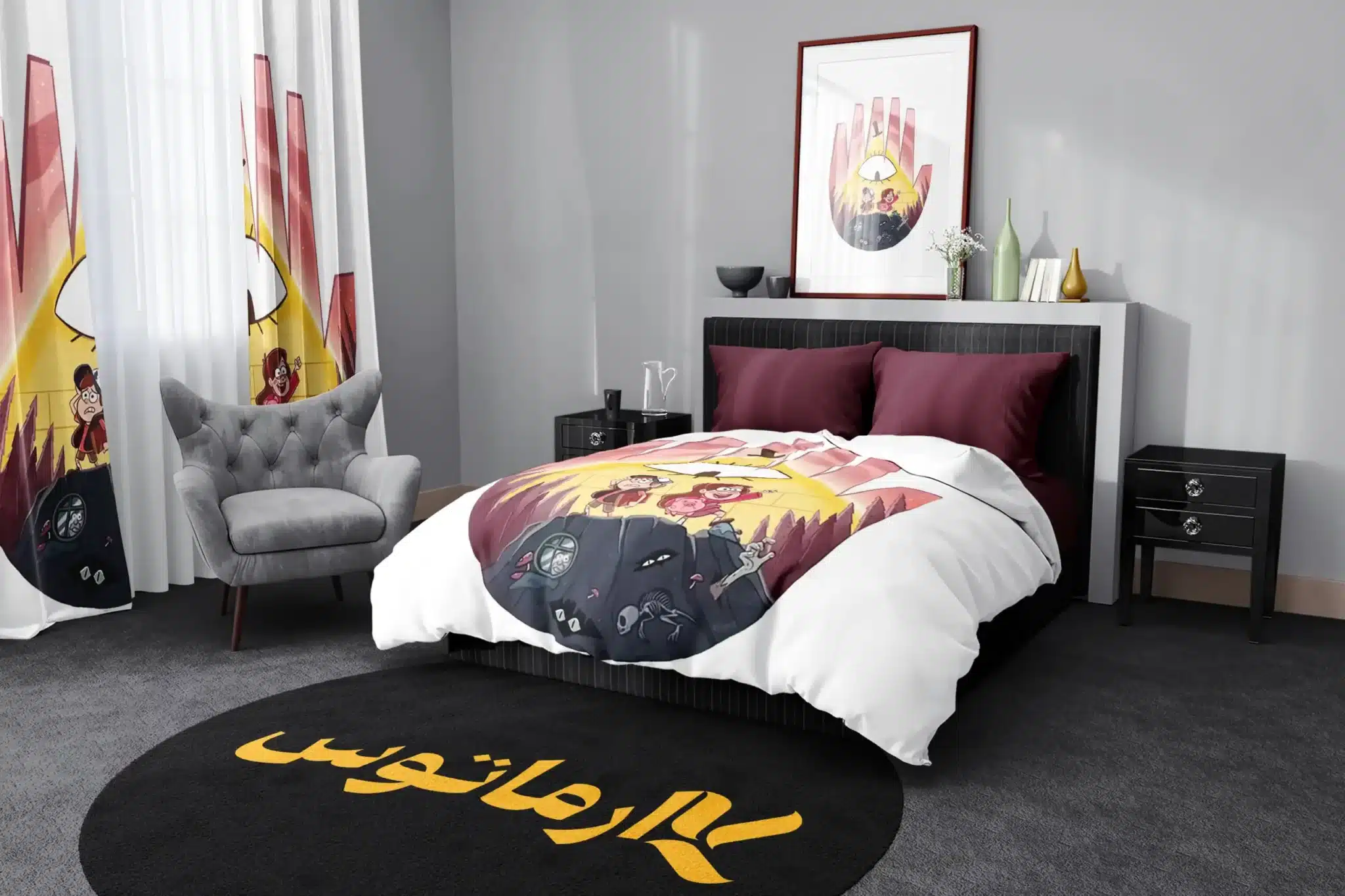 روتختی طرح آبشار جاذبه Gravity Falls کد 8 5,900,000 تومان &Ndash; کارماتوس روتختی طرح آبشار جاذبه Gravity Falls یک و دو نفره - کارماتوس