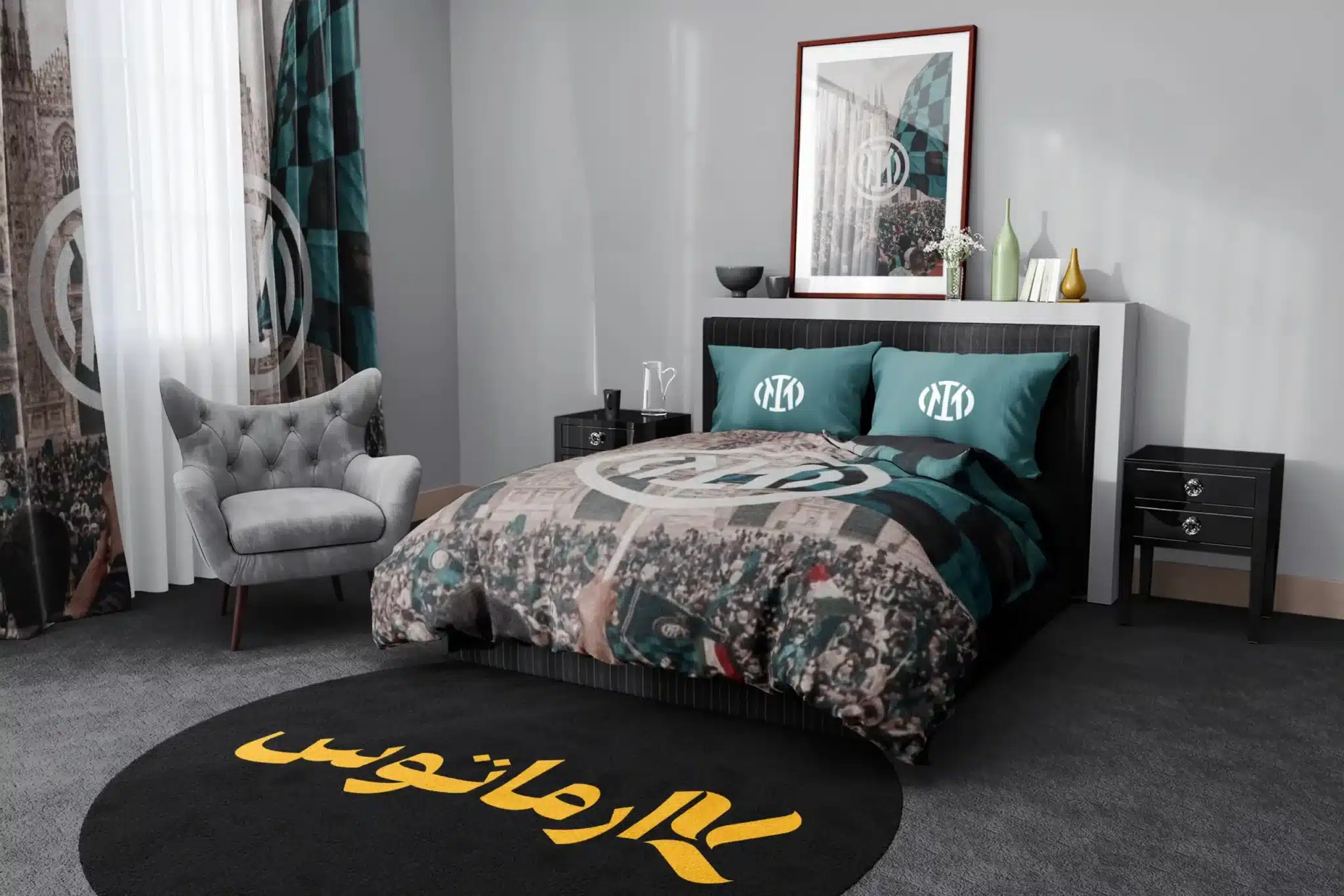 روتختی طرح اینتر میلان Inter Milan کد 1 5,900,000 تومان &Ndash; کارماتوس روتختی طرح اینتر میلان Inter Milan یک و دو نفره - کارماتوس