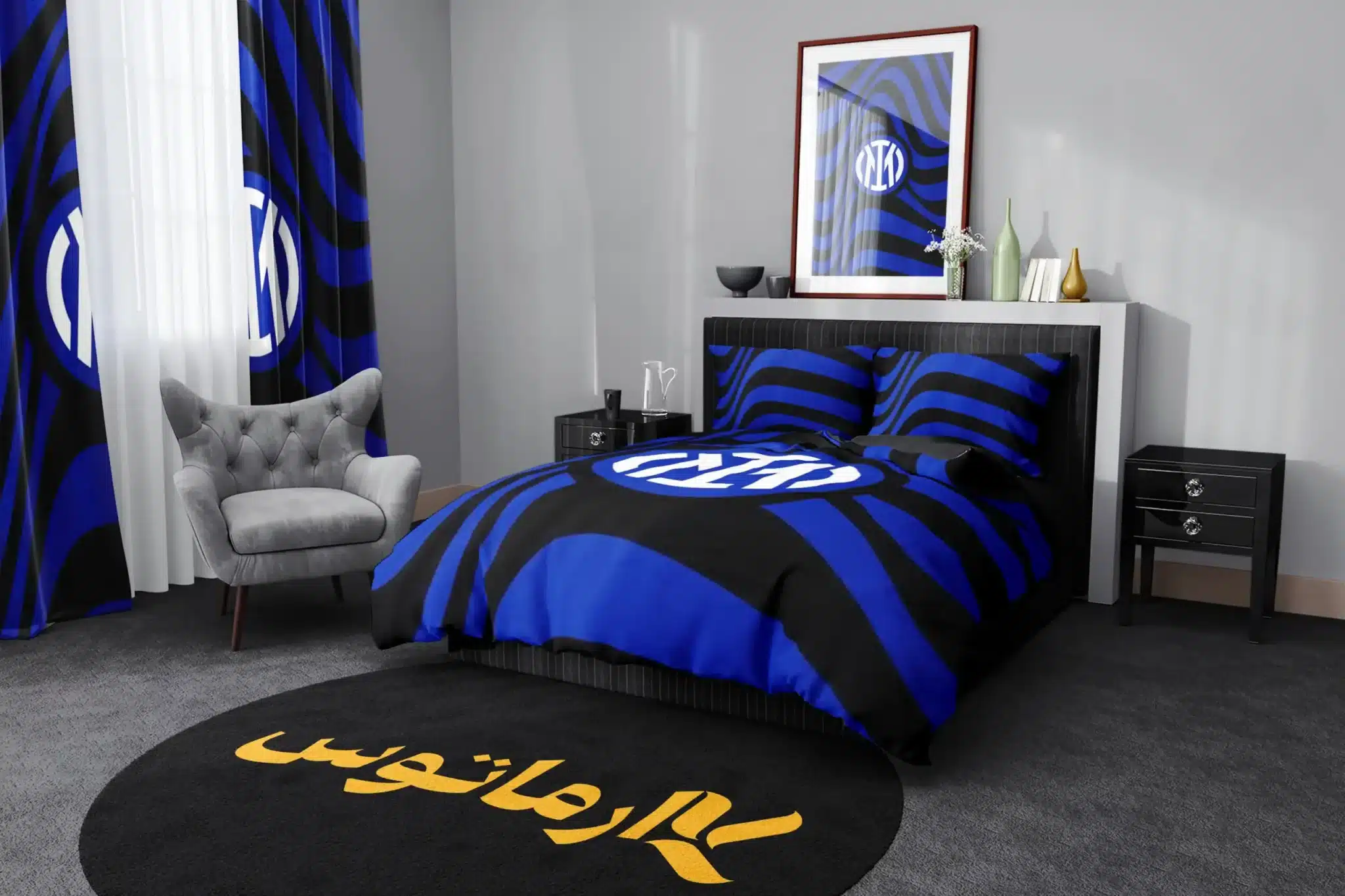 روتختی طرح اینتر میلان Inter Milan کد 2 5,900,000 تومان &Ndash; کارماتوس روتختی طرح اینتر میلان Inter Milan یک و دو نفره - کارماتوس