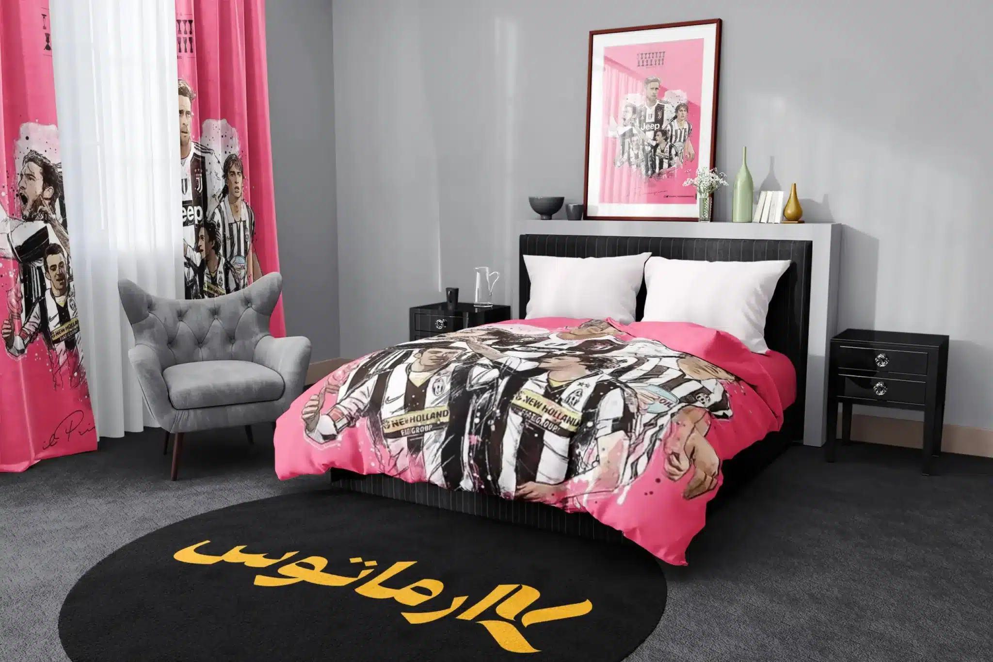 روتختی طرح باشگاه فوتبال یوونتوس Juventus Fc کد 7 5,900,000 تومان &Ndash; کارماتوس روتختی طرح باشگاه فوتبال یوونتوس Juventus Fc یک و دو نفره کارماتوس