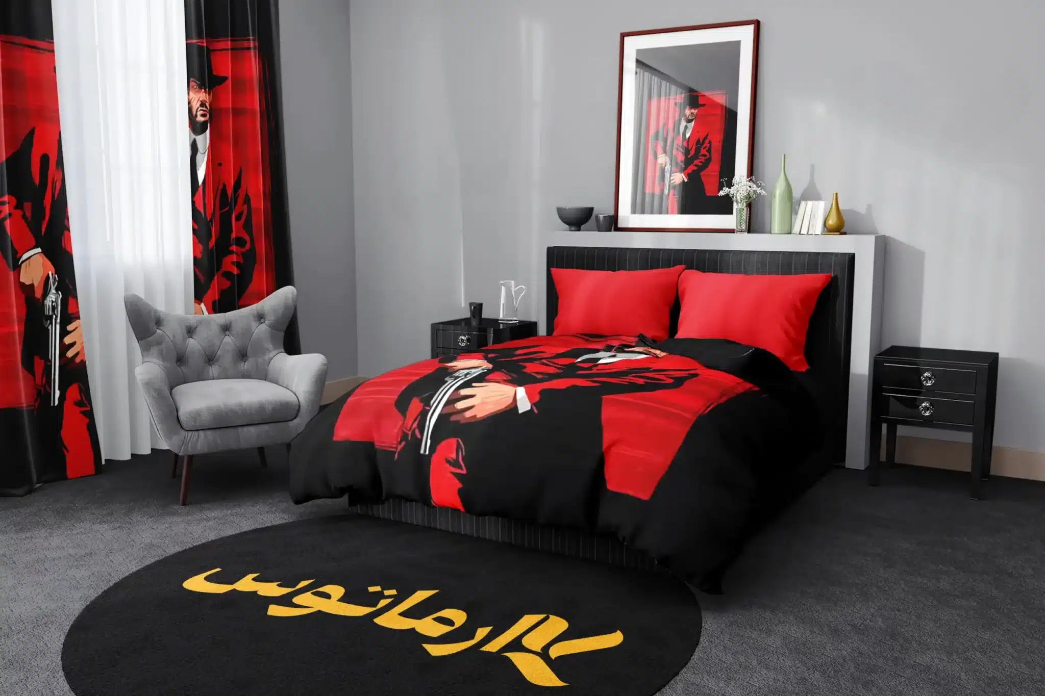 روتختی طرح رد دد ریدمپشن Red Dead Redemption کد 8 5,900,000 تومان &Ndash; کارماتوس روتختی طرح رد دد ریدمپشن Red Dead Redemption یک و دو نفره - کارماتوس