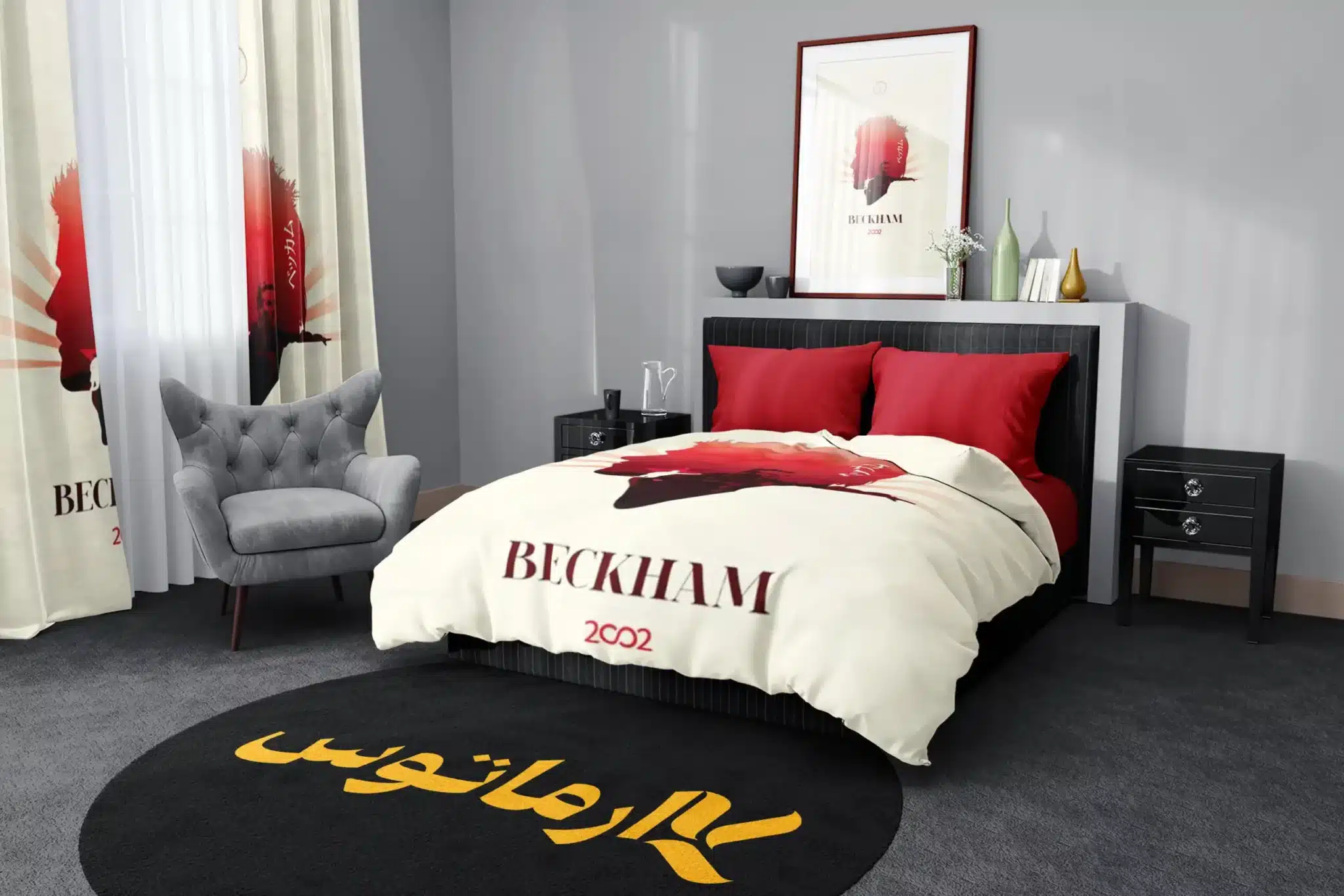 روتختی طرح دیوید بکام David Beckham کد 2 5,900,000 تومان &Ndash; کارماتوس روتختی طرح دیوید بکام David Beckham یک و دو نفره - کارماتوس