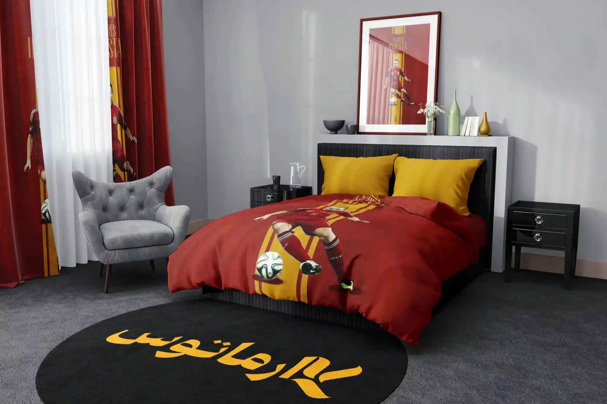 روتختی طرح آندرس اینیستا Andres Iniesta کد 1 5,900,000 تومان &Ndash; کارماتوس روتختی طرح آندرس اینیستا Andres Iniesta یک و دو نفره - کارماتوس