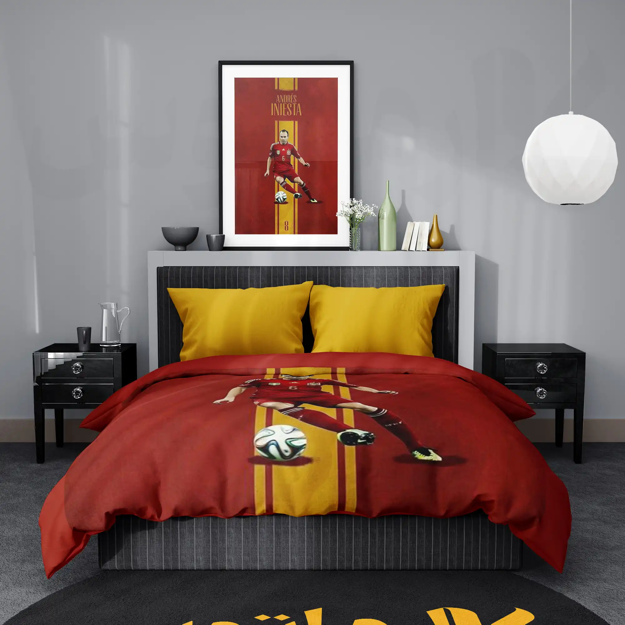 روتختی طرح آندرس اینیستا Andres Iniesta کد 1 5,900,000 تومان &Ndash; کارماتوس روتختی طرح آندرس اینیستا Andres Iniesta یک و دو نفره - کارماتوس