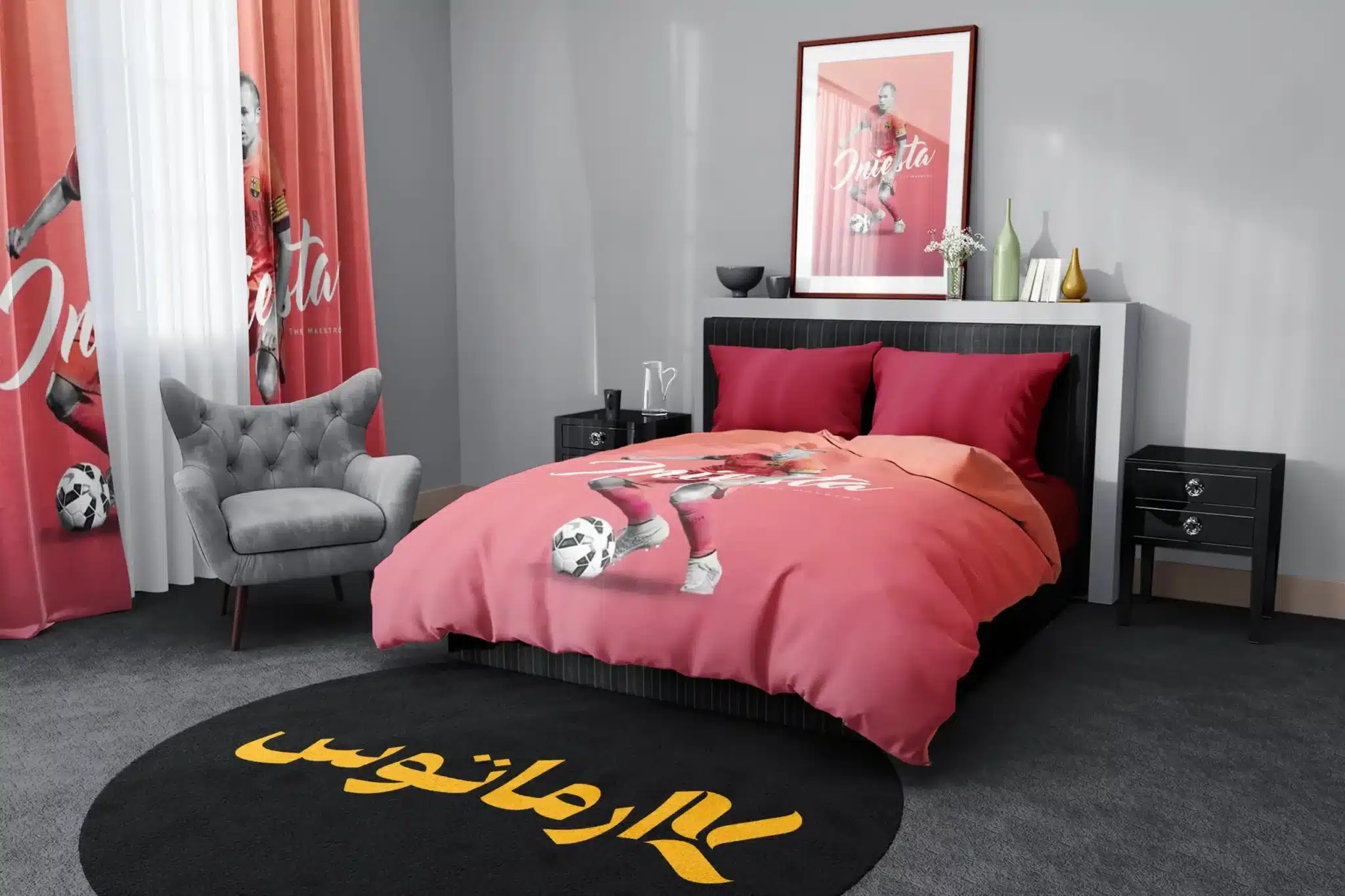 روتختی طرح آندرس اینیستا Andres Iniesta کد 3 5,900,000 تومان &Ndash; کارماتوس روتختی طرح آندرس اینیستا Andres Iniesta یک و دو نفره - کارماتوس