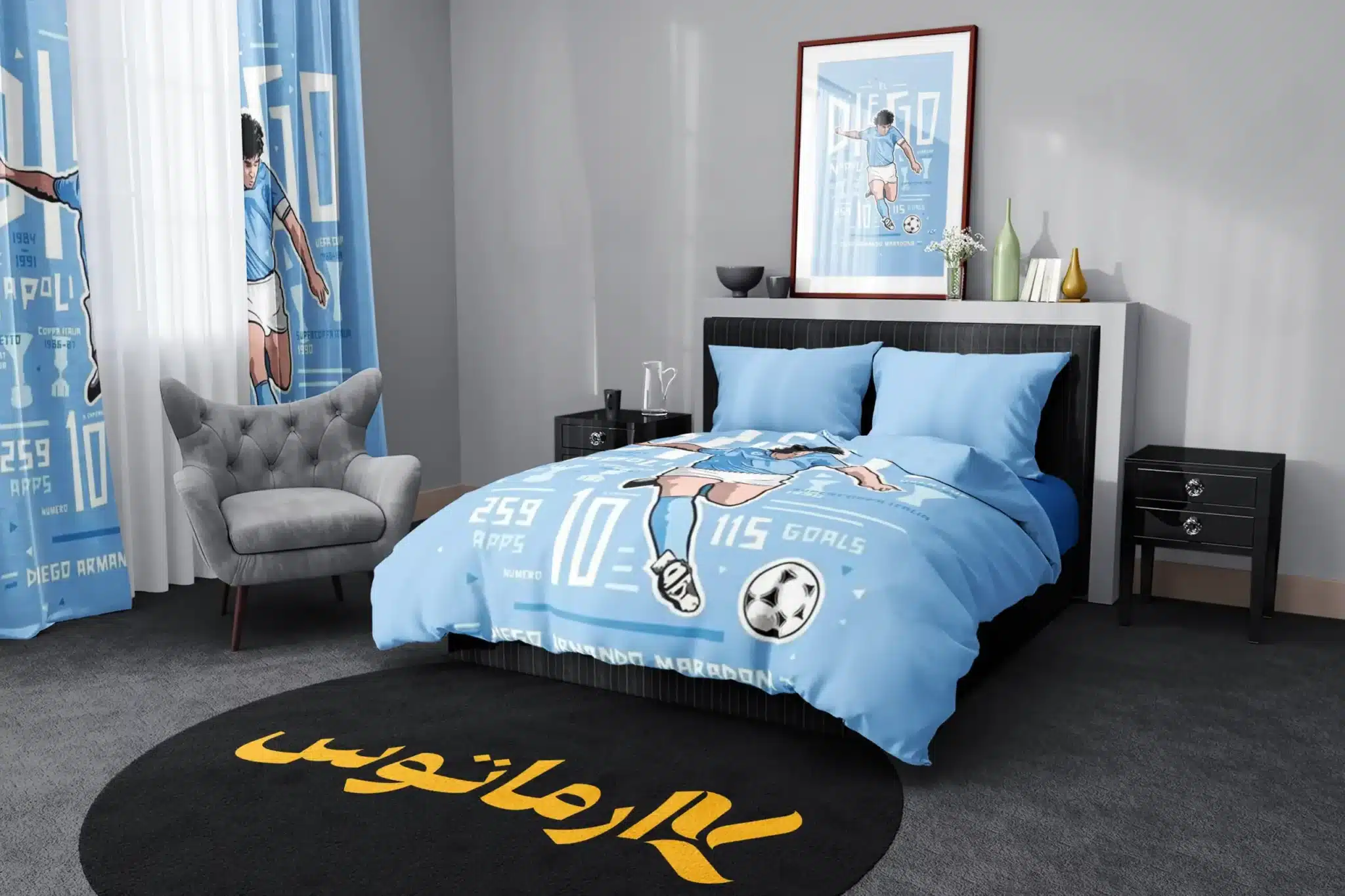 روتختی طرح دیگو مارادونا Diego Maradona کد 2 5,900,000 تومان &Ndash; کارماتوس روتختی طرح دیگو مارادونا Diego Maradona یک و دو نفره - کارماتوس