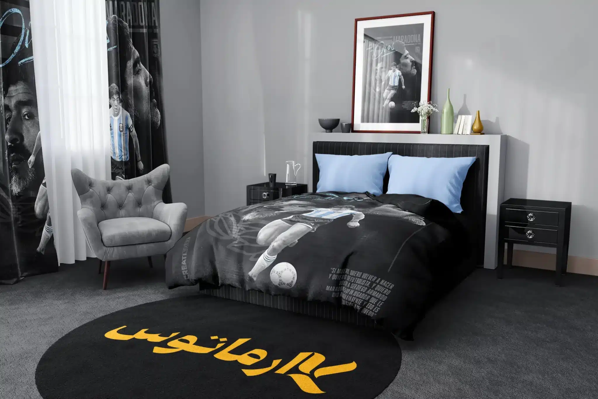 روتختی طرح دیگو مارادونا Diego Maradona کد 4 5,900,000 تومان &Ndash; کارماتوس روتختی طرح دیگو مارادونا Diego Maradona یک و دو نفره - کارماتوس