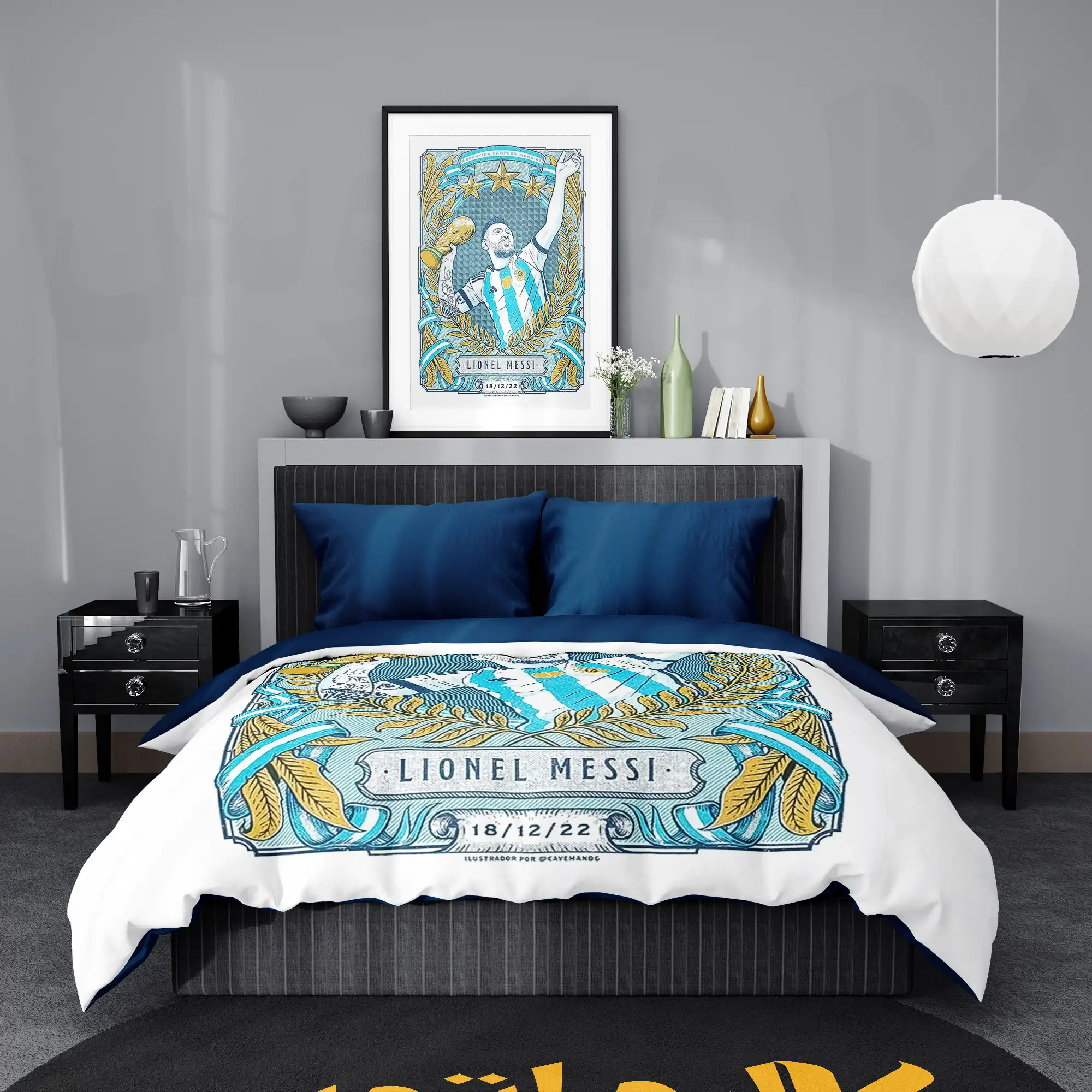 روتختی طرح لیونل مسی Lionel Messi کد 6 5,900,000 تومان &Ndash; کارماتوس روتختی طرح لیونل مسی Lionel Messi یک و دو نفره - کارماتوس