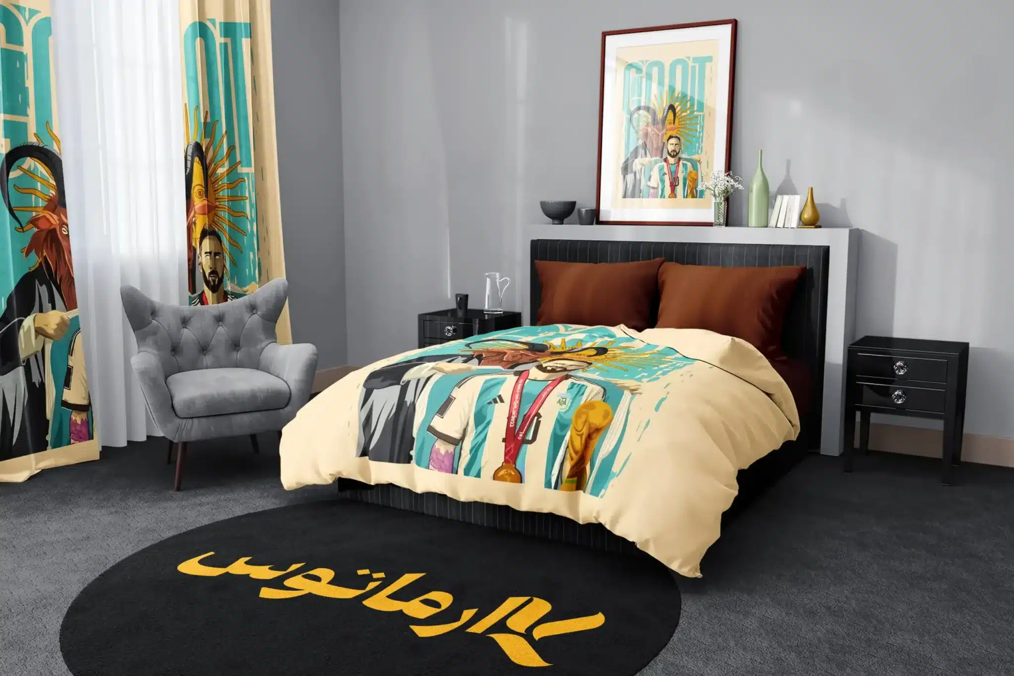 روتختی طرح لیونل مسی Lionel Messi کد 7 5,900,000 تومان &Ndash; کارماتوس روتختی طرح لیونل مسی Lionel Messi یک و دو نفره - کارماتوس