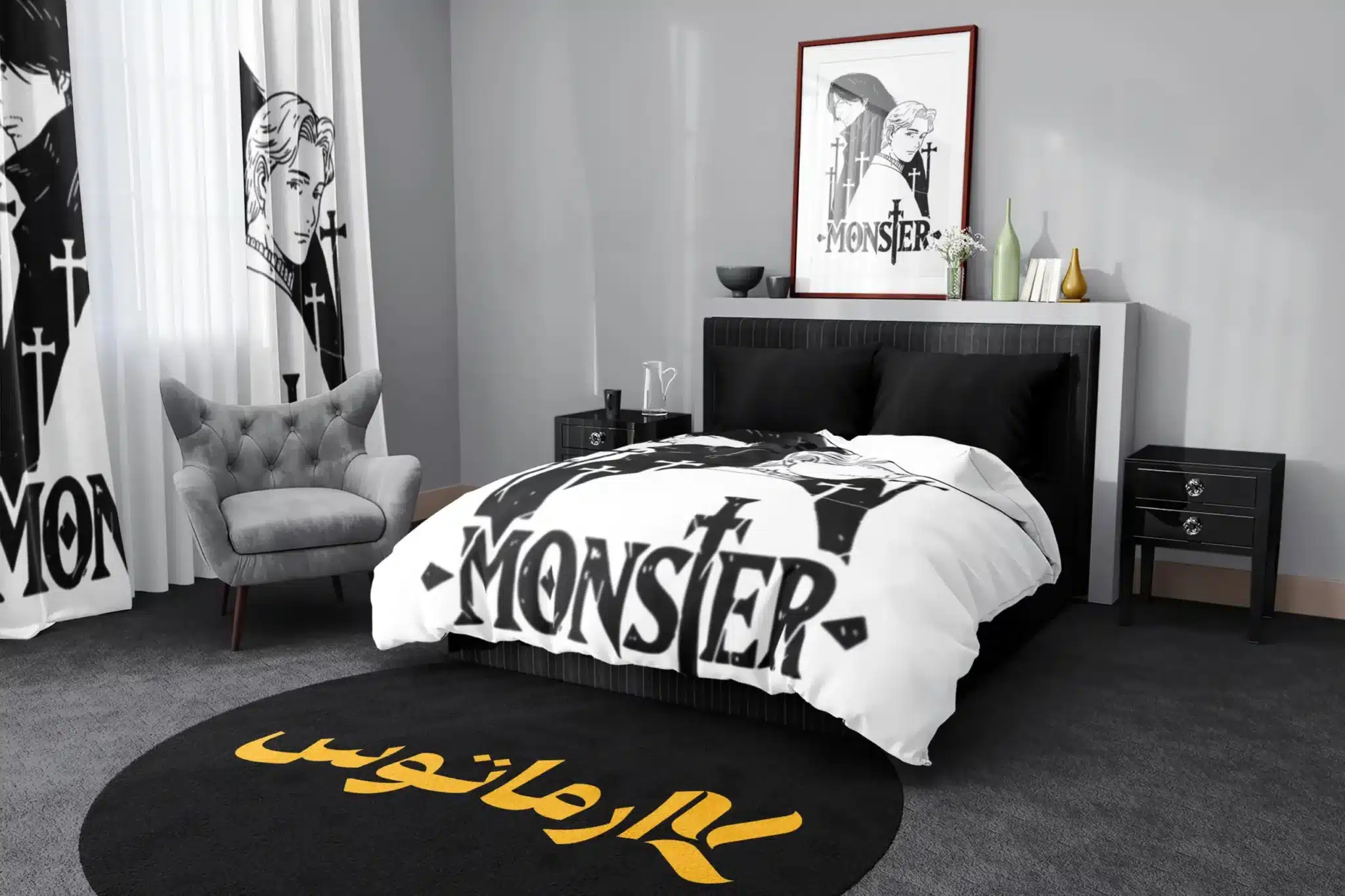 روتختی طرح مانستر Monster کد 3 5,900,000 تومان &Ndash; کارماتوس روتختی طرح مانستر Monster یک و دو نفره - کارماتوس