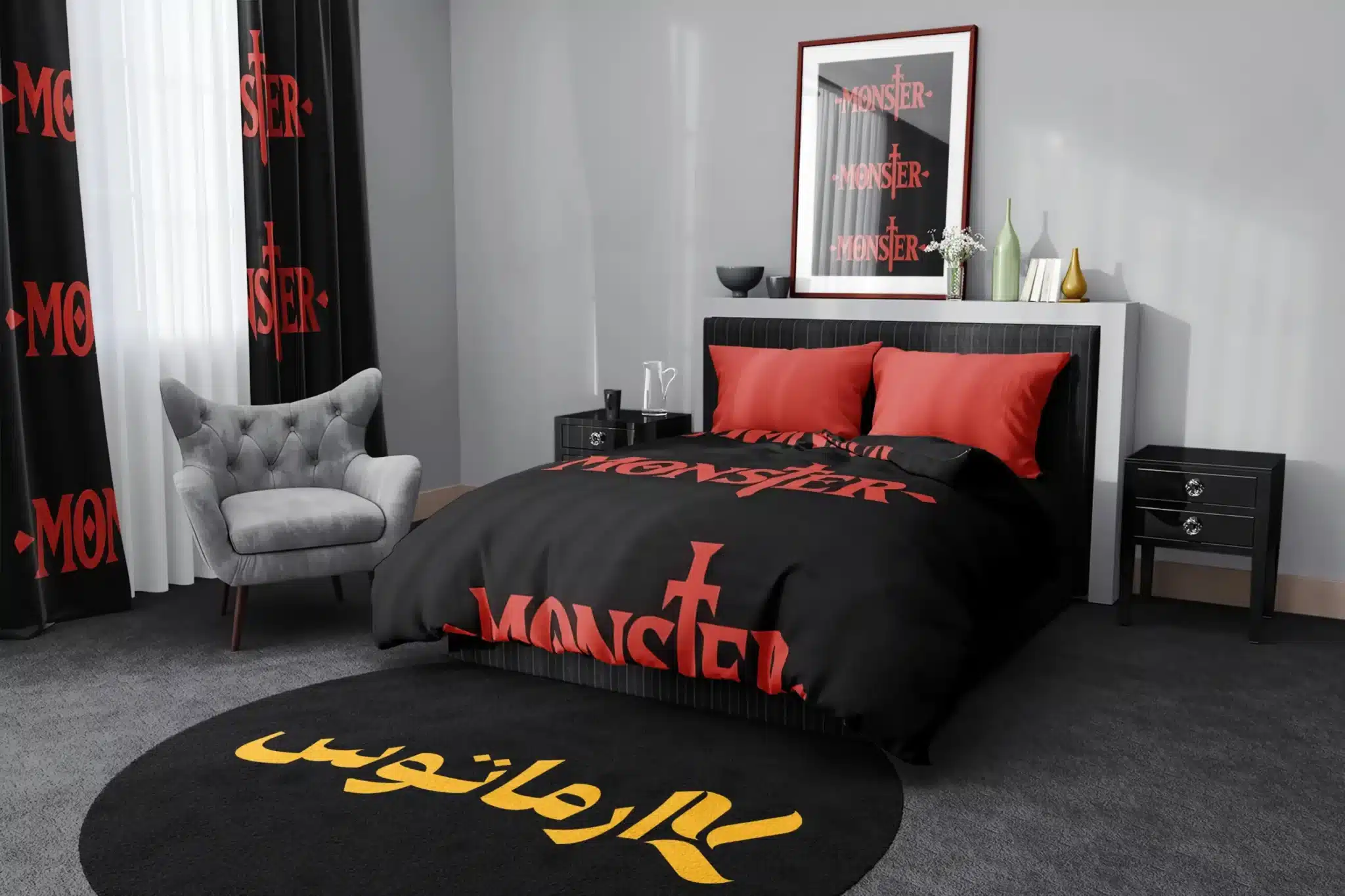 روتختی طرح مانستر Monster کد 8 5,900,000 تومان &Ndash; کارماتوس روتختی طرح مانستر Monster یک و دو نفره - کارماتوس