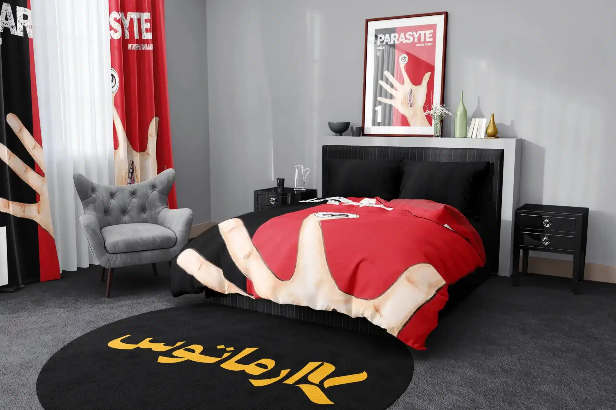 روتختی طرح انگل Parasyte کد 5 5,900,000 تومان &Ndash; کارماتوس روتختی طرح انگل Parasyte یک و دو نفره - کارماتوس