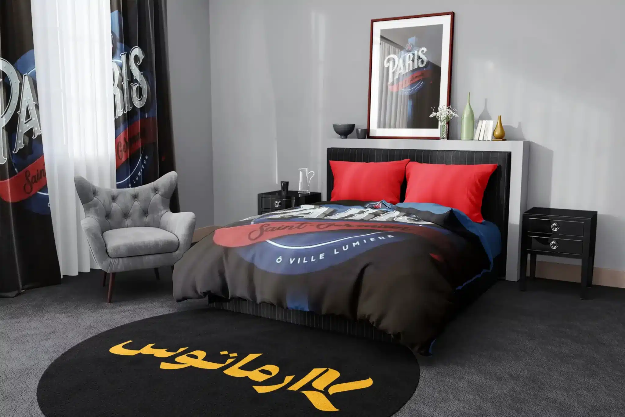 روتختی طرح پاری سن ژرمن Paris Saint Germain کد 1 5,900,000 تومان &Ndash; کارماتوس روتختی طرح پاری سن ژرمن Paris Saint Germain یک و دو نفره - کارماتوس