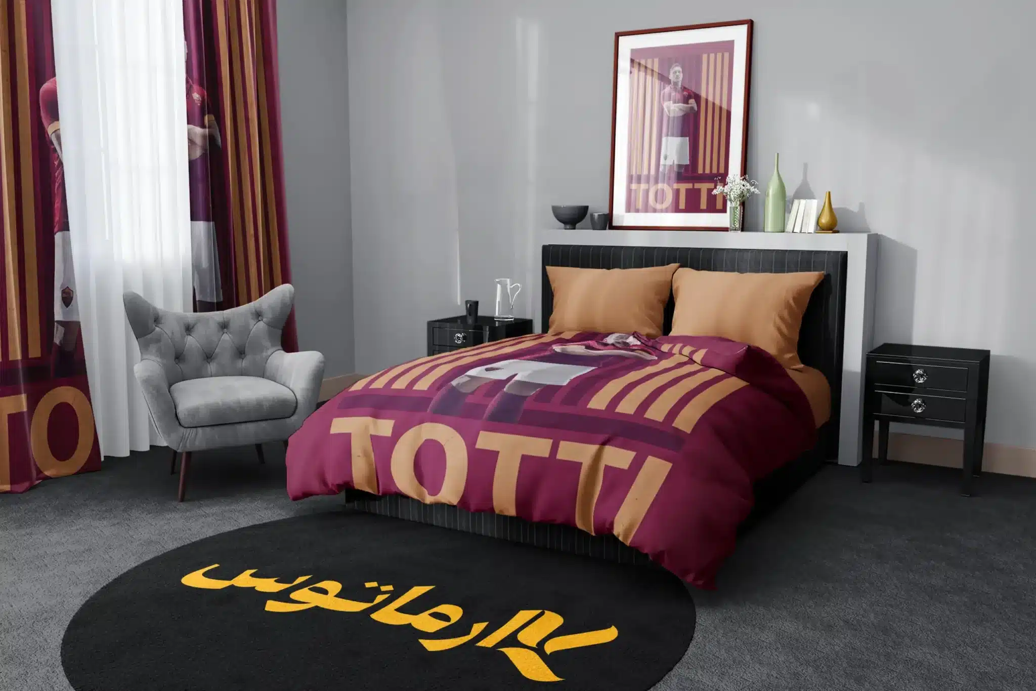 روتختی طرح فرانچسکو توتی Francesco Totti کد 3 5,900,000 تومان &Ndash; کارماتوس روتختی طرح فرانچسکو توتی Francesco Totti یک و دو نفره - کارماتوس