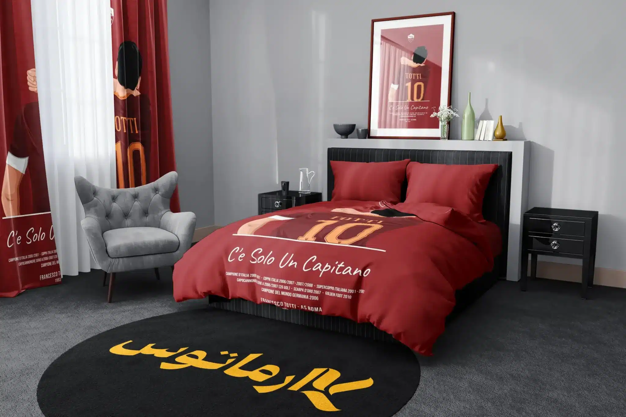 روتختی طرح فرانچسکو توتی Francesco Totti کد 8 5,900,000 تومان &Ndash; کارماتوس روتختی طرح فرانچسکو توتی Francesco Totti یک و دو نفره - کارماتوس