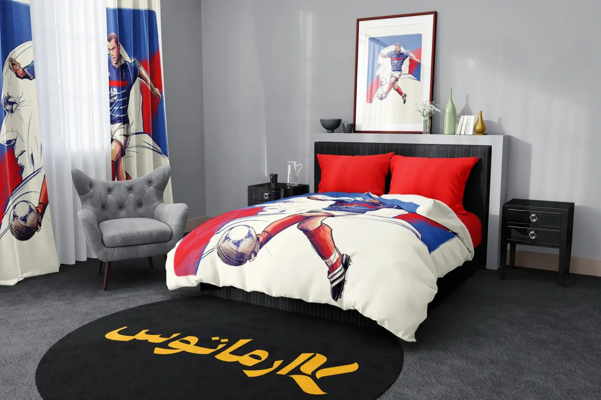 روتختی طرح زین الدین زیدان Zinedine Zidane کد 5 5,900,000 تومان &Ndash; کارماتوس روتختی طرح زین الدین زیدان Zinedine Zidane یک و دو نفره - کارماتوس