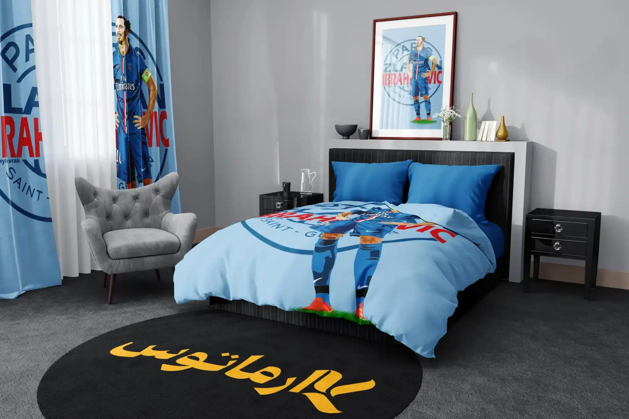 روتختی طرح زلاتان ابراهیموویچ Zlatan Ibrahimovic کد 2 5,900,000 تومان &Ndash; کارماتوس روتختی طرح زلاتان ابراهیموویچ Zlatan Ibrahimovic یک و دو نفره - کارماتوس