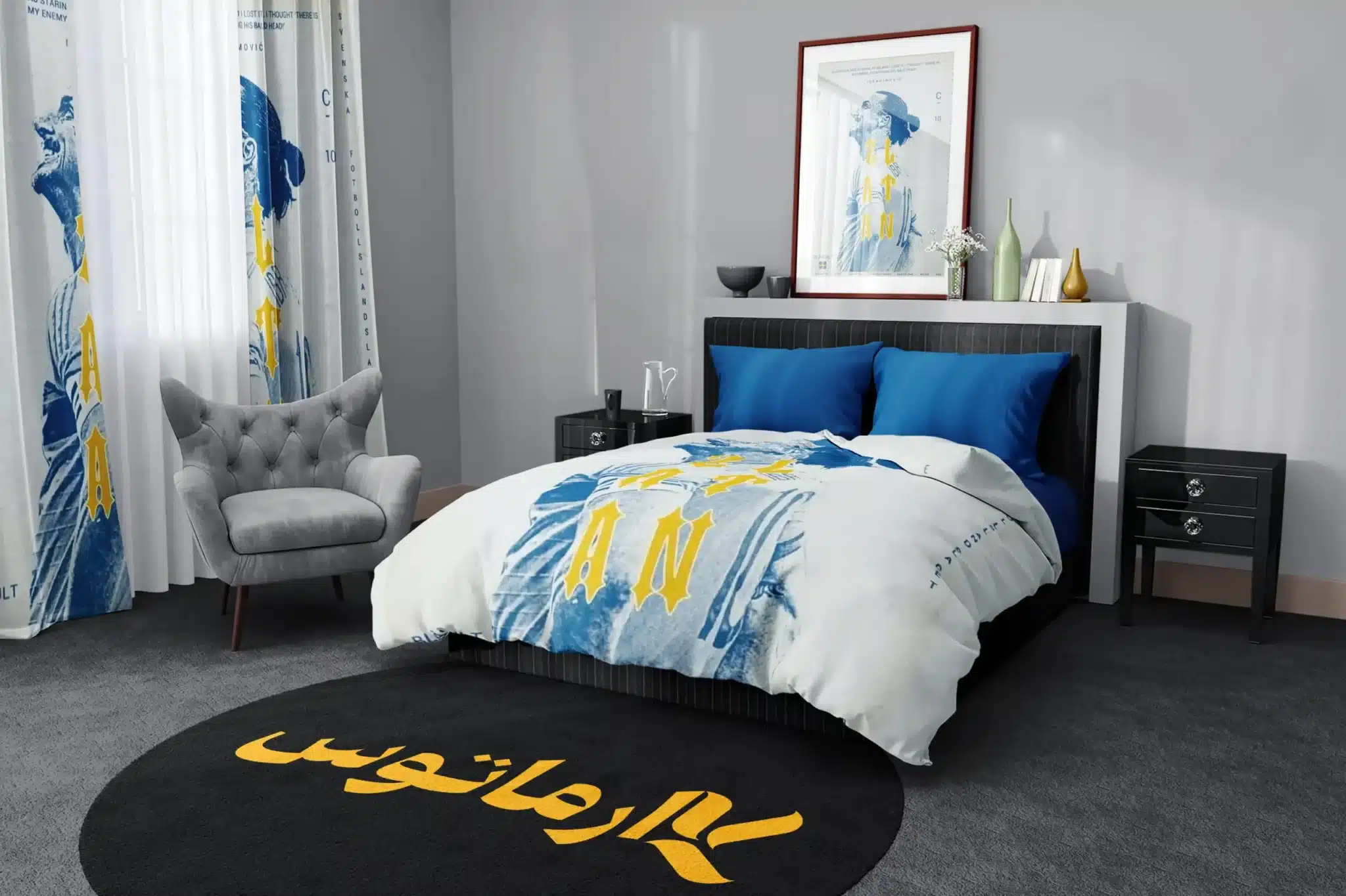 روتختی طرح زلاتان ابراهیموویچ Zlatan Ibrahimovic کد 6 5,900,000 تومان &Ndash; کارماتوس روتختی طرح زلاتان ابراهیموویچ Zlatan Ibrahimovic یک و دو نفره - کارماتوس