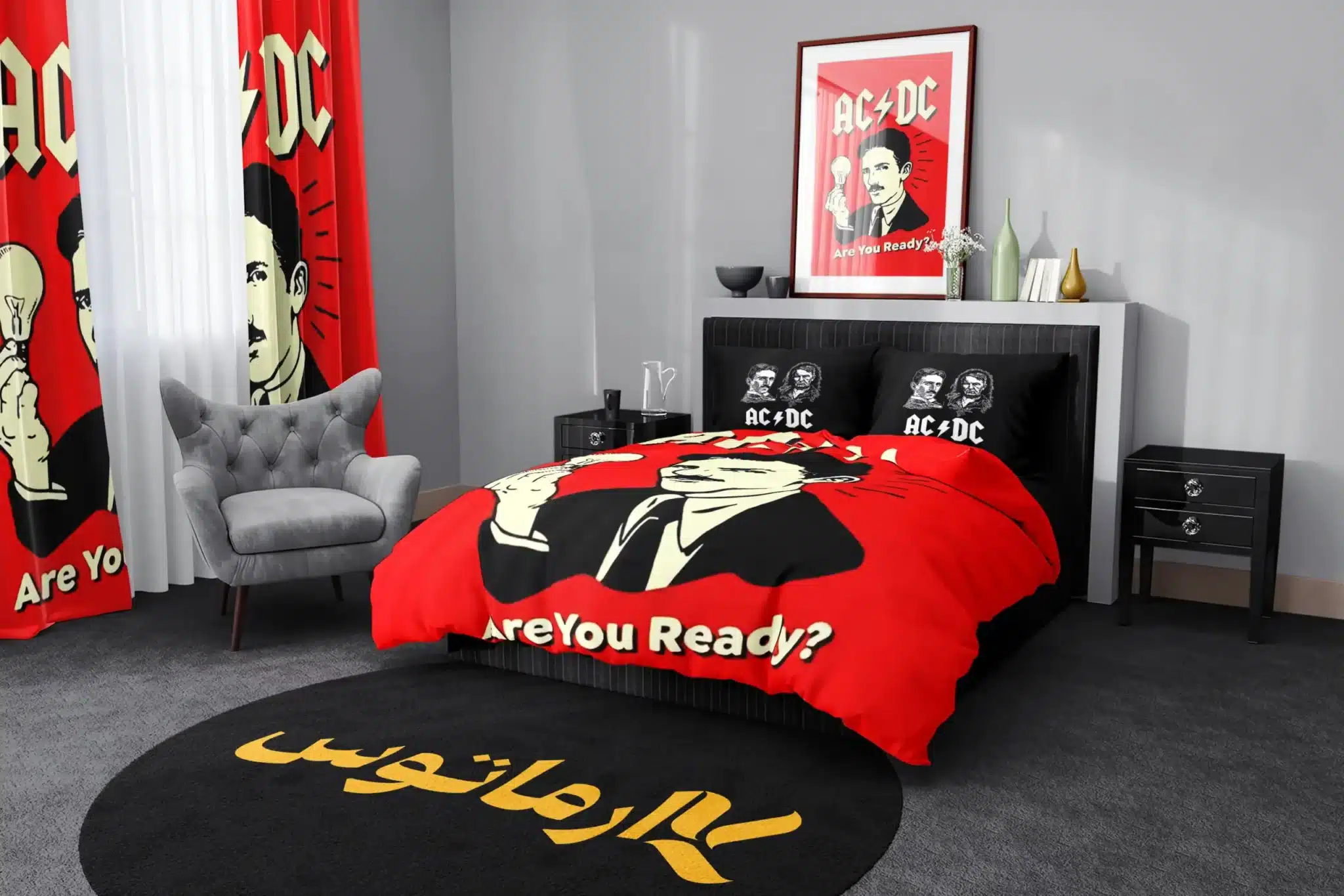 روتختی طرح ای سی/ دی سی Ac/Dc کد 2 5,900,000 تومان &Ndash; کارماتوس روتختی طرح ای سی/ دی سی Ac/Dc یک و دو نفره کارماتوس