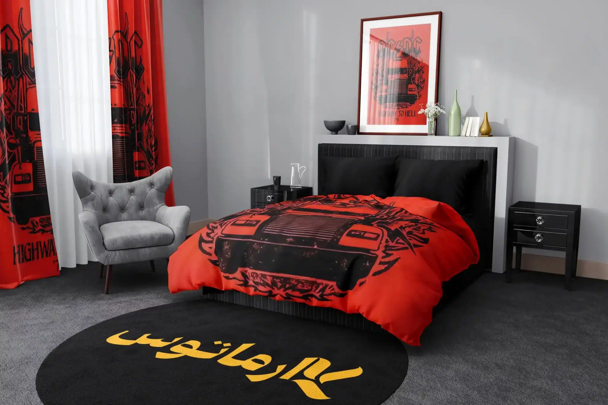 روتختی طرح ای سی/ دی سی Ac/Dc کد 8 5,900,000 تومان &Ndash; کارماتوس روتختی طرح ای سی/ دی سی Ac/Dc یک و دو نفره کارماتوس