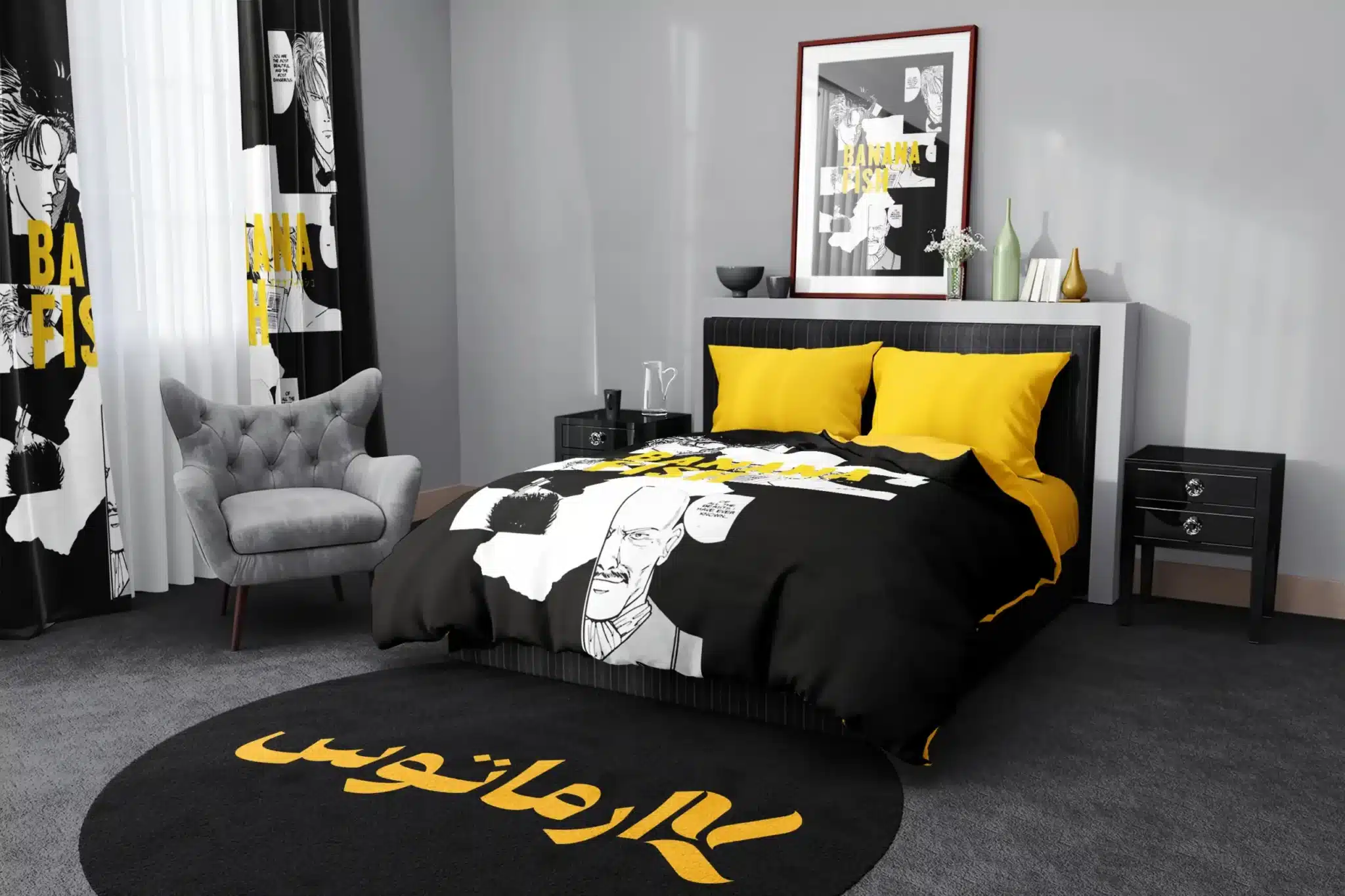 روتختی طرح بنانا فیش Banana Fish کد 3 5,900,000 تومان &Ndash; کارماتوس روتختی طرح بنانا فیش Banana Fish یک و دو نفره کارماتوس