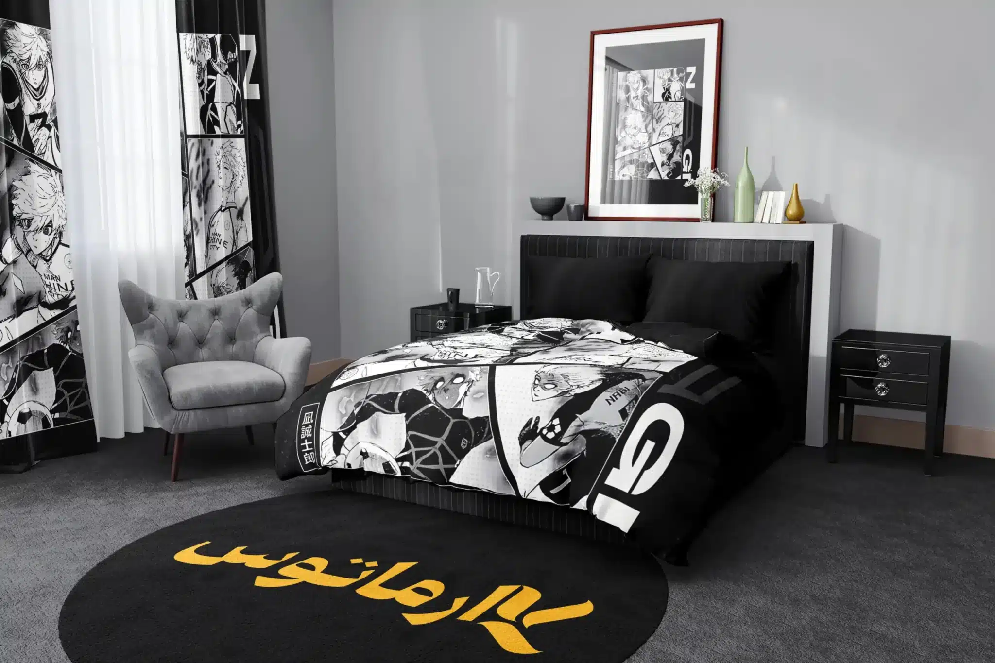 روتختی طرح بلو لاک Blue Lock کد 4 5,900,000 تومان &Ndash; کارماتوس روتختی طرح بلو لاک Blue Lock یک و دو نفره کارماتوس