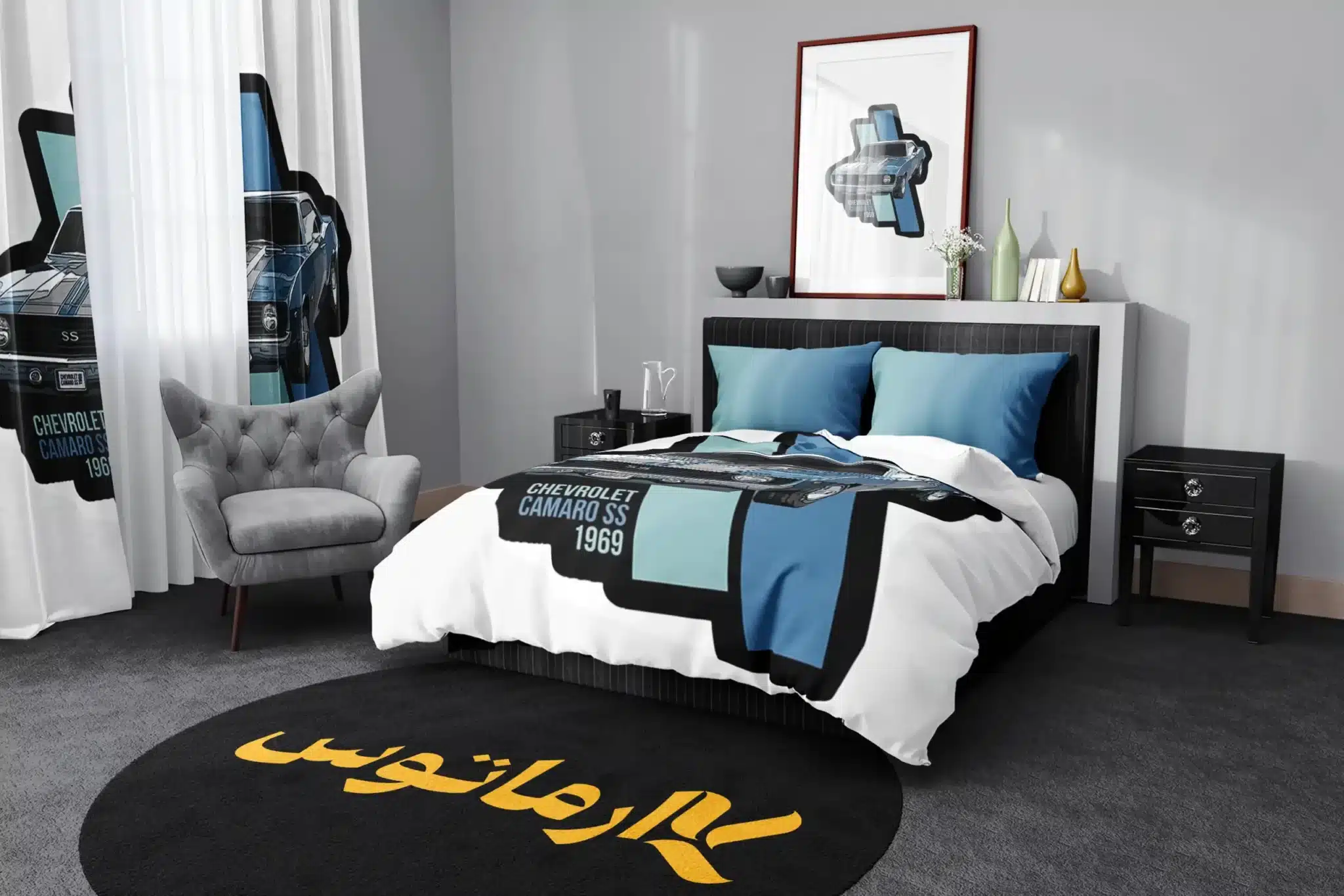 روتختی طرح شورلت Chevrolet کد 5 5,900,000 تومان &Ndash; کارماتوس روتختی طرح شورلت Chevrolet یک و دو نفره کارماتوس