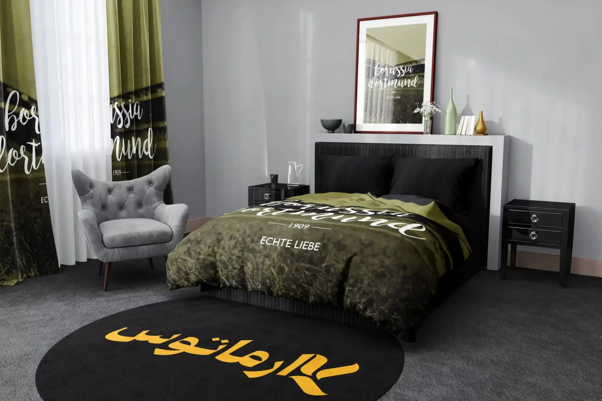 روتختی طرح بروسیا دورتموند Borussia Dortmund کد 7 5,900,000 تومان &Ndash; کارماتوس روتختی طرح بروسیا دورتموند Borussia Dortmund یک و دو نفره کارماتوس