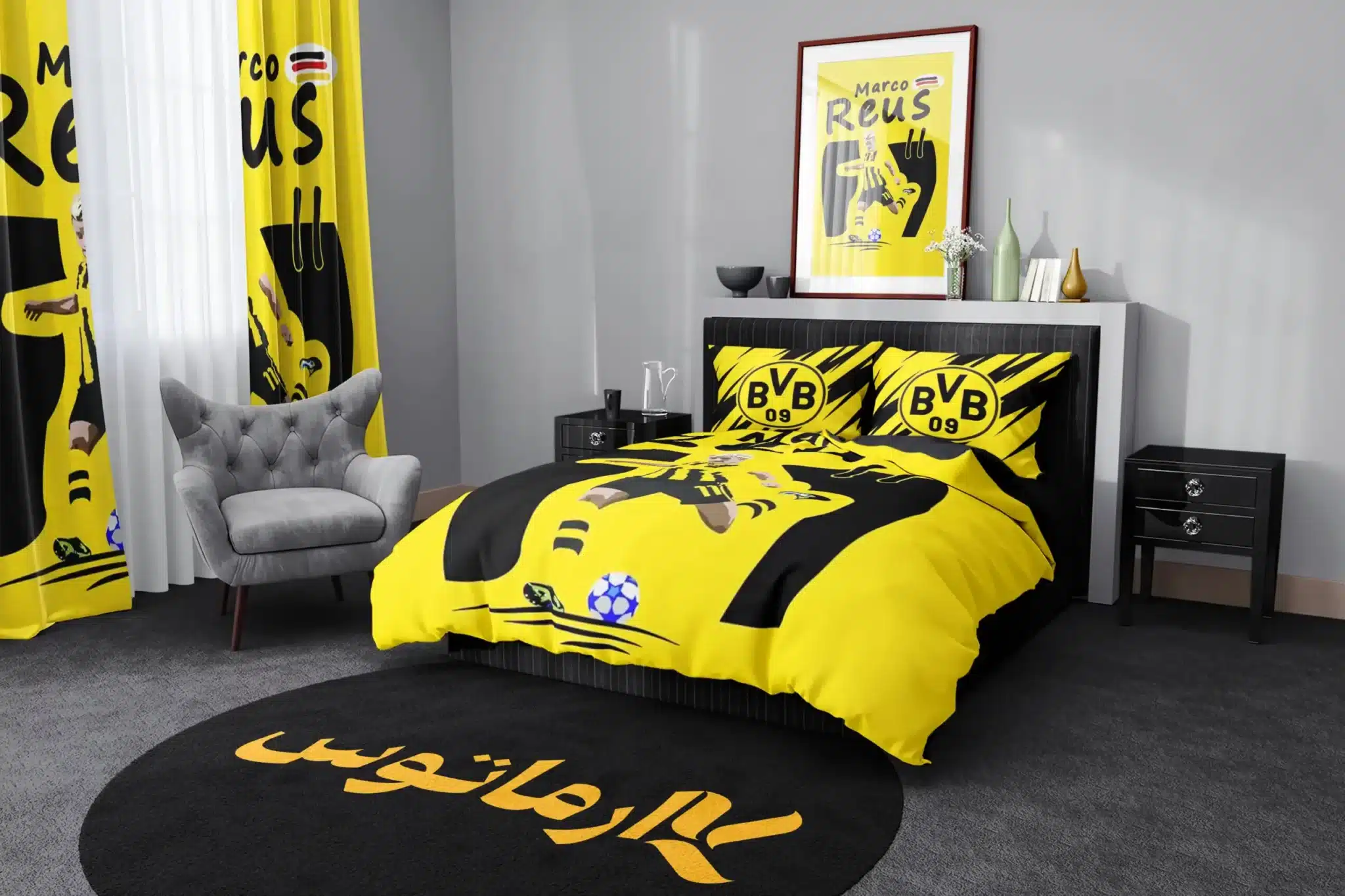 روتختی طرح بروسیا دورتموند Borussia Dortmund کد 8 5,900,000 تومان &Ndash; کارماتوس روتختی طرح بروسیا دورتموند Borussia Dortmund یک و دو نفره کارماتوس