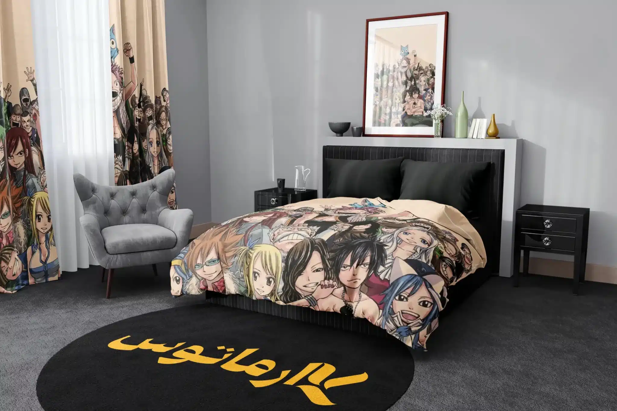 روتختی طرح فری تیل Fairy Tail کد 2 5,900,000 تومان &Ndash; کارماتوس روتختی طرح فری تیل Fairy Tail یک و دو نفره کارماتوس