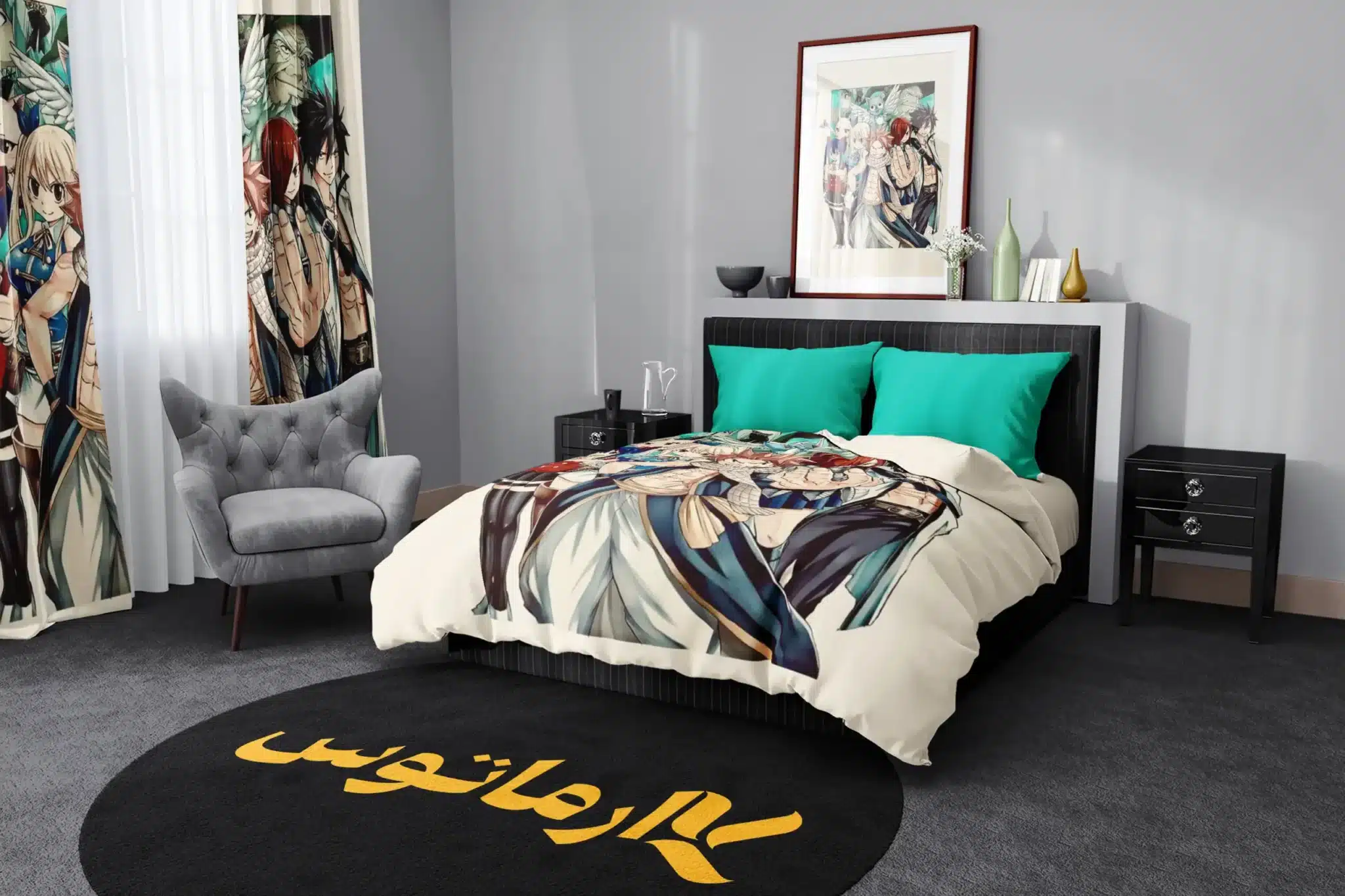 روتختی طرح فری تیل Fairy Tail کد 3 5,900,000 تومان &Ndash; کارماتوس روتختی طرح فری تیل Fairy Tail یک و دو نفره کارماتوس