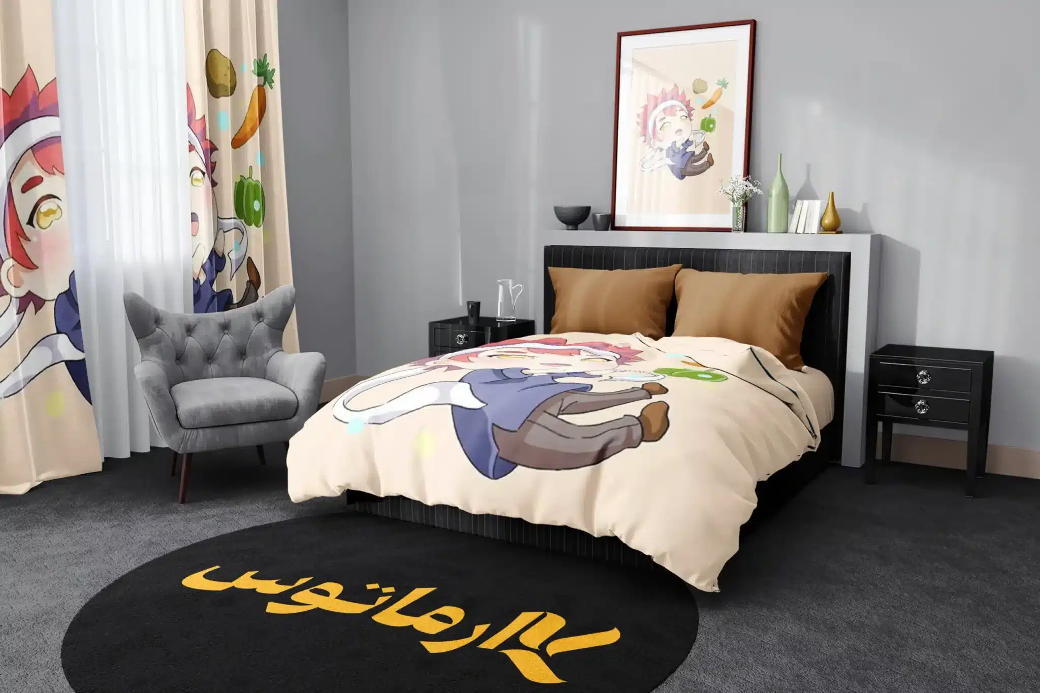 روتختی طرح جنگ غذاها Food Wars کد 8 5,900,000 تومان &Ndash; کارماتوس روتختی طرح جنگ غذاها Food Wars یک و دو نفره کارماتوس