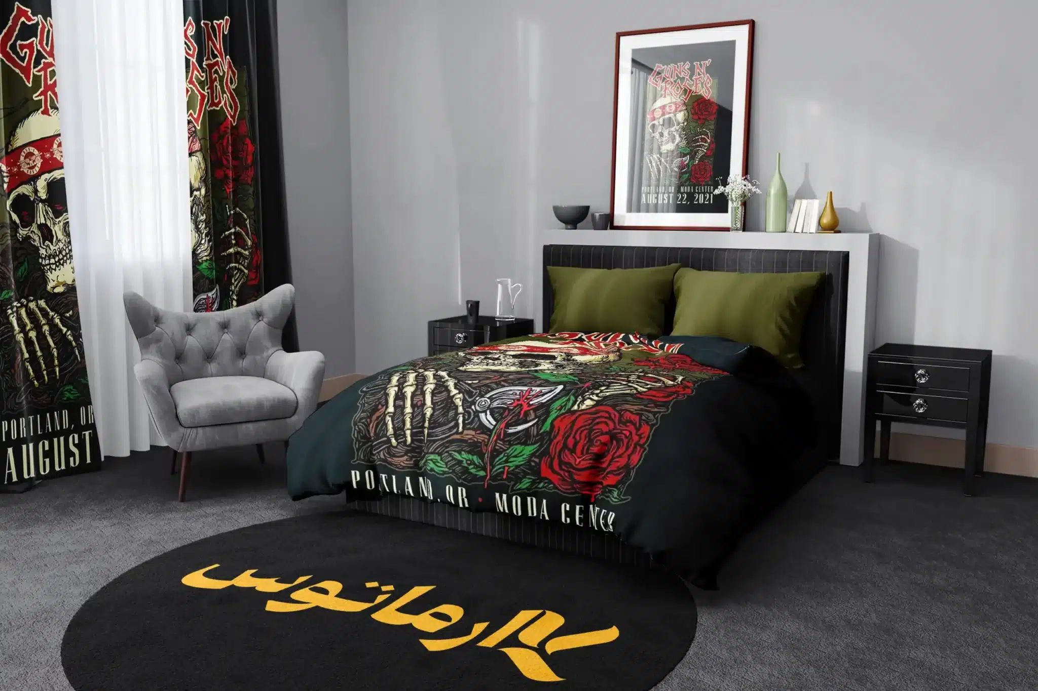 روتختی طرح گانز ان روزز Guns N' Roses کد 3 5,900,000 تومان &Ndash; کارماتوس روتختی طرح گانز ان روزز Guns N' Roses یک و دو نفره کارماتوس