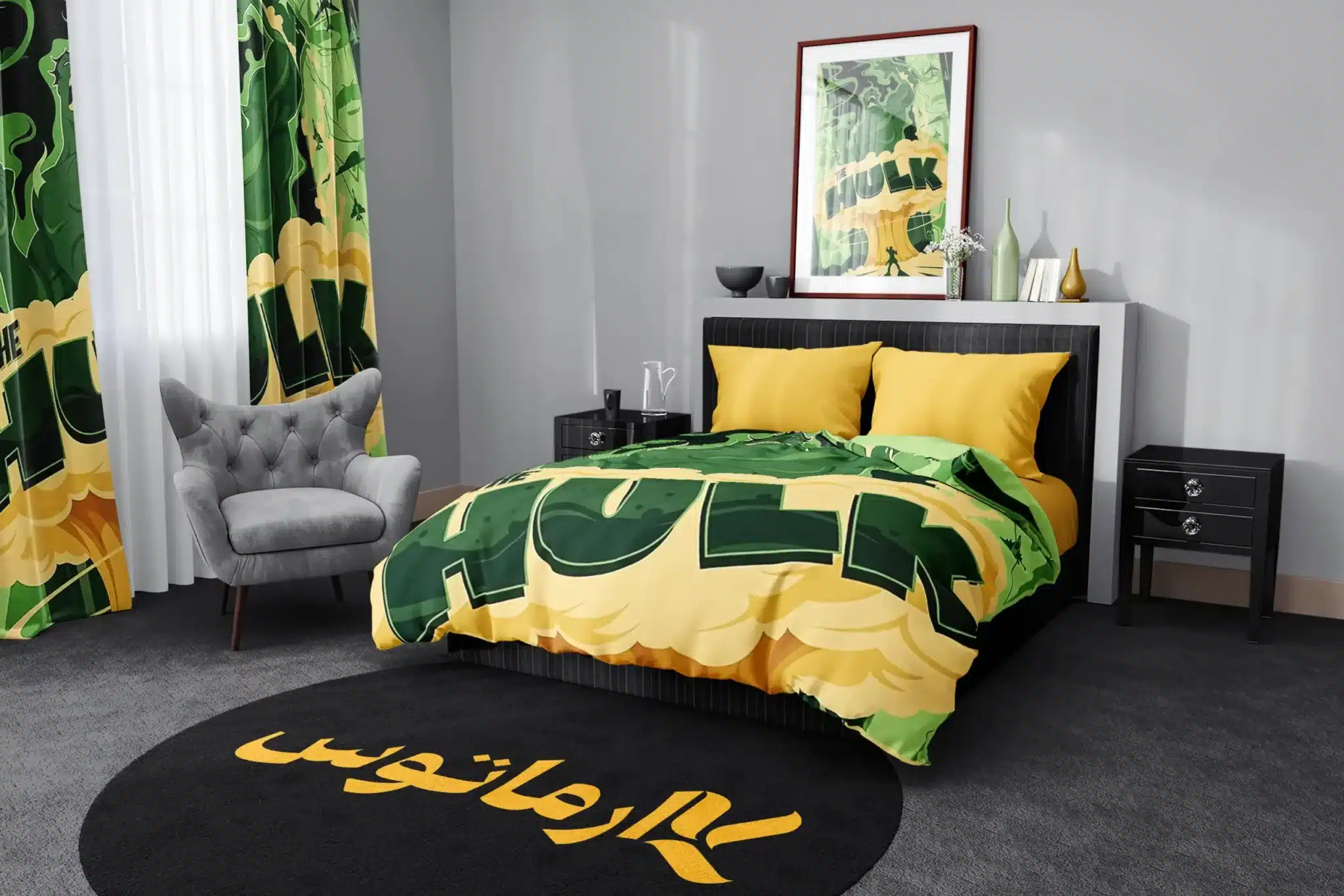 روتختی طرح هالک Hulk کد 4 5,900,000 تومان &Ndash; کارماتوس روتختی طرح هالک Hulk یک و دو نفره کارماتوس