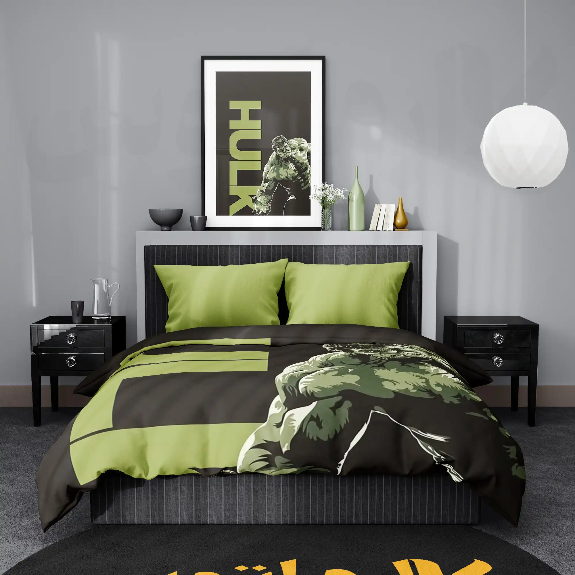 روتختی طرح هالک Hulk کد 5 5,900,000 تومان &Ndash; کارماتوس روتختی طرح هالک Hulk یک و دو نفره کارماتوس