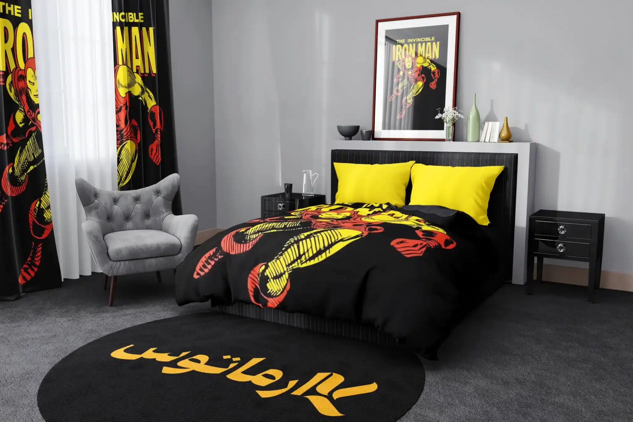 روتختی طرح آیرون من Iron Man کد 5 5,900,000 تومان &Ndash; کارماتوس روتختی طرح آیرون من Iron Man یک و دو نفره کارماتوس