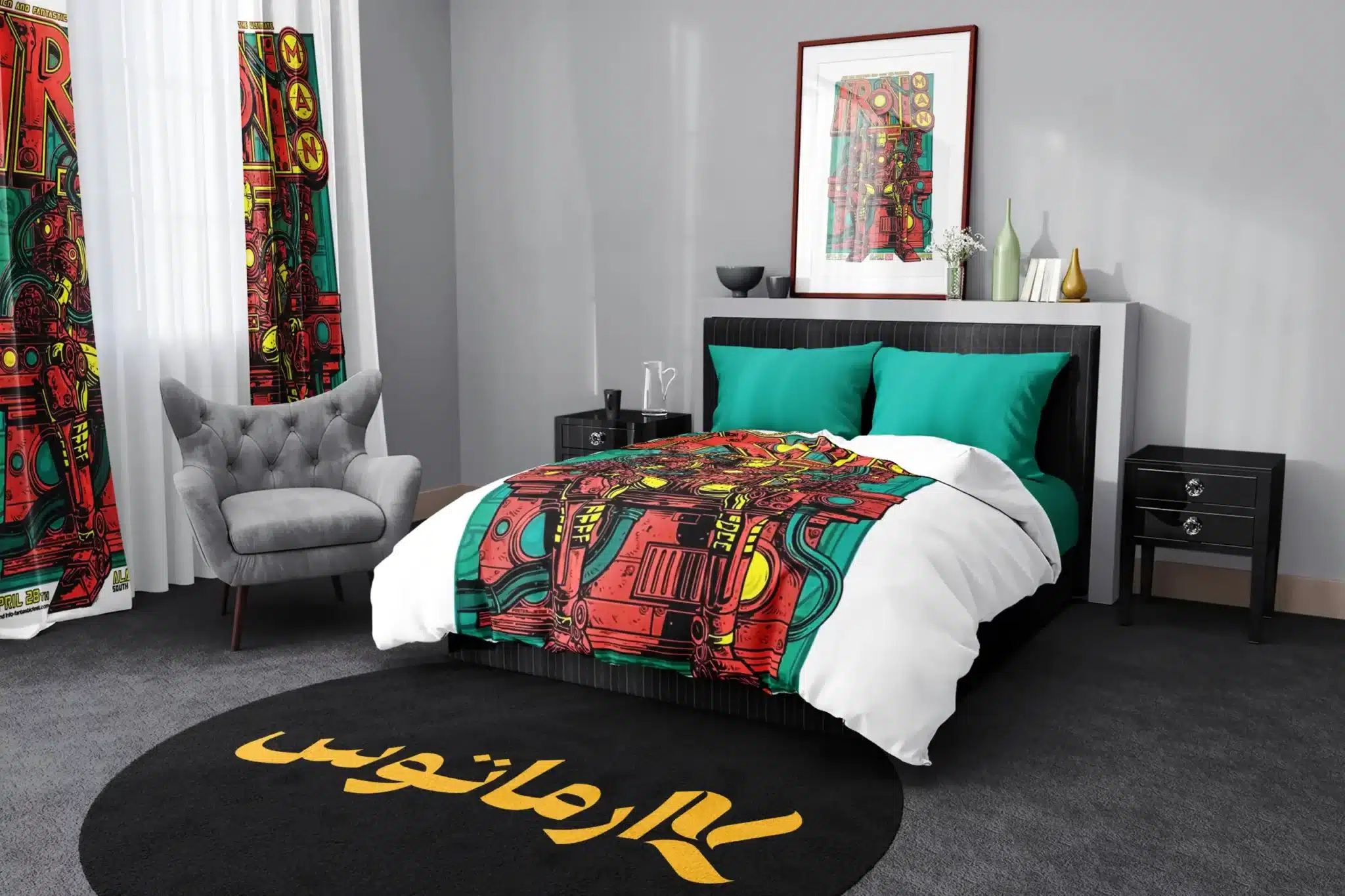 روتختی طرح آیرون من Iron Man کد 6 5,900,000 تومان &Ndash; کارماتوس روتختی طرح آیرون من Iron Man یک و دو نفره کارماتوس