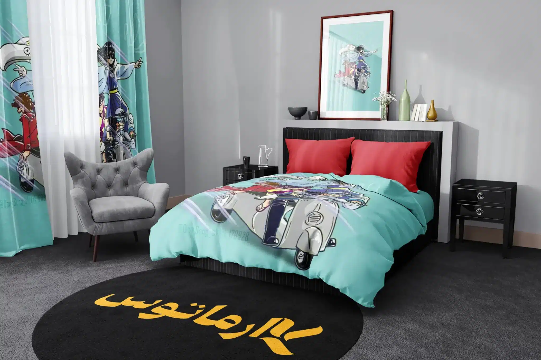 روتختی طرح گینتاما Gintama کد 2 5,900,000 تومان &Ndash; کارماتوس روتختی طرح گینتاما Gintama یک و دو نفره کارماتوس