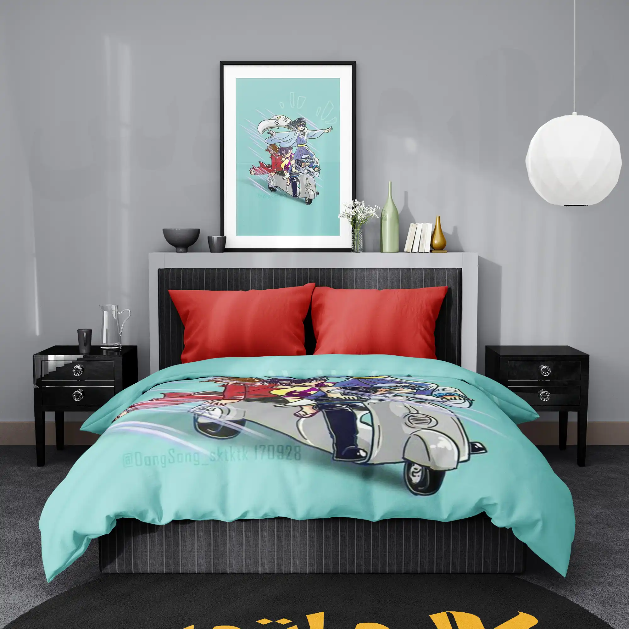 روتختی طرح گینتاما Gintama کد 2 5,900,000 تومان &Ndash; کارماتوس روتختی طرح گینتاما Gintama یک و دو نفره کارماتوس